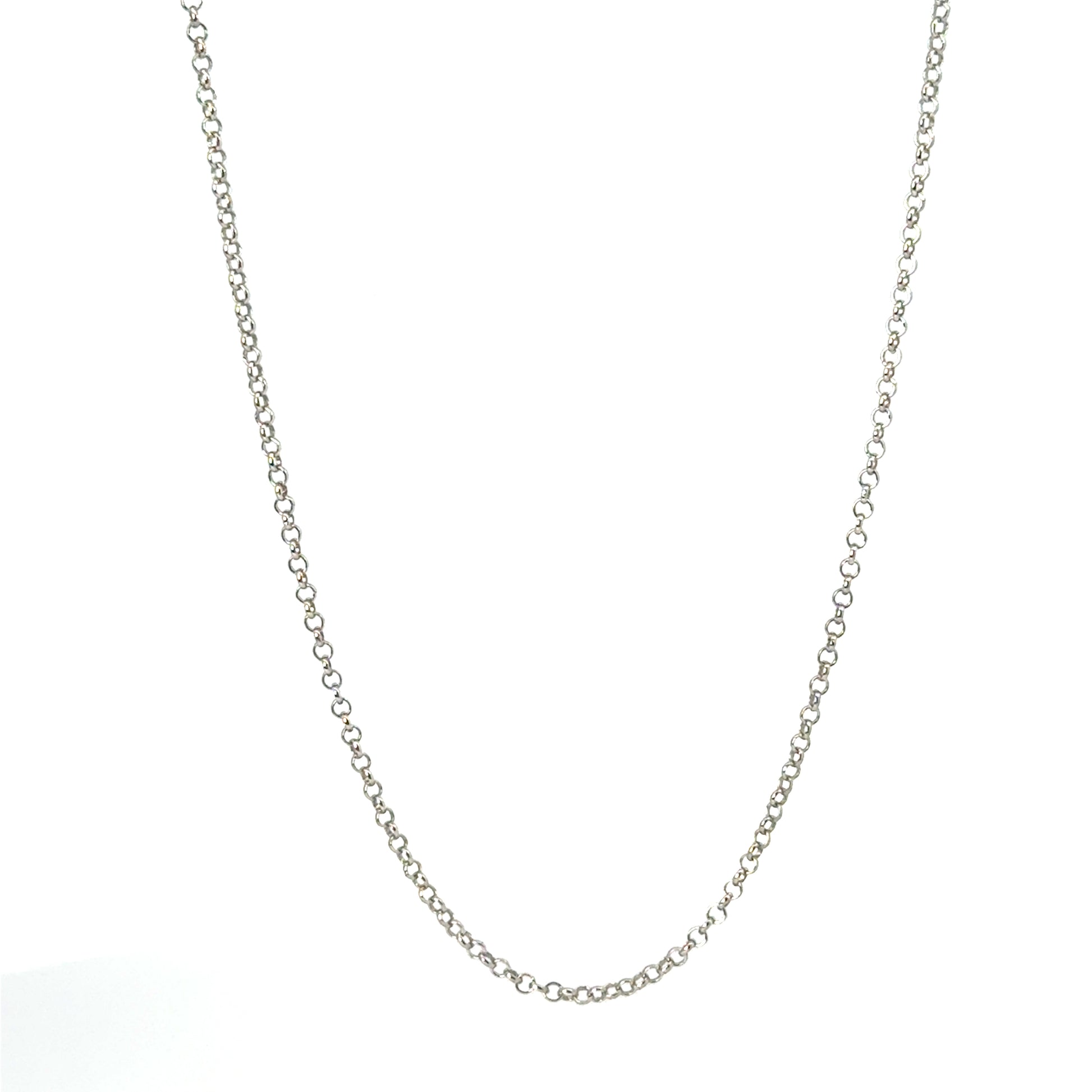 Lant dama din argint simplu