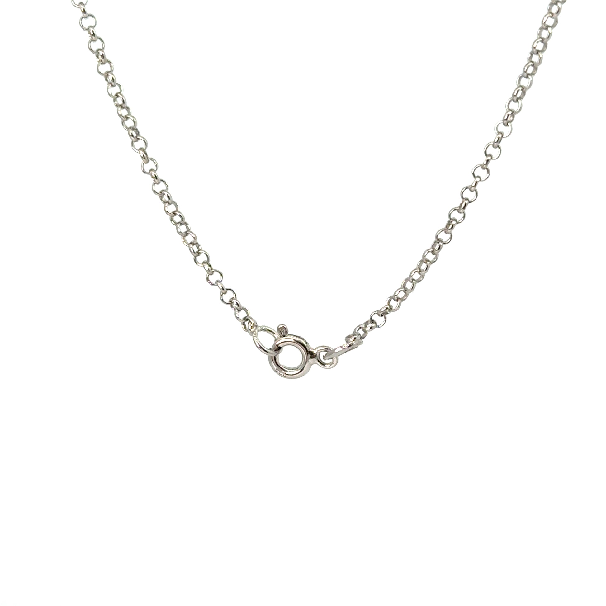 Lant dama din argint simplu