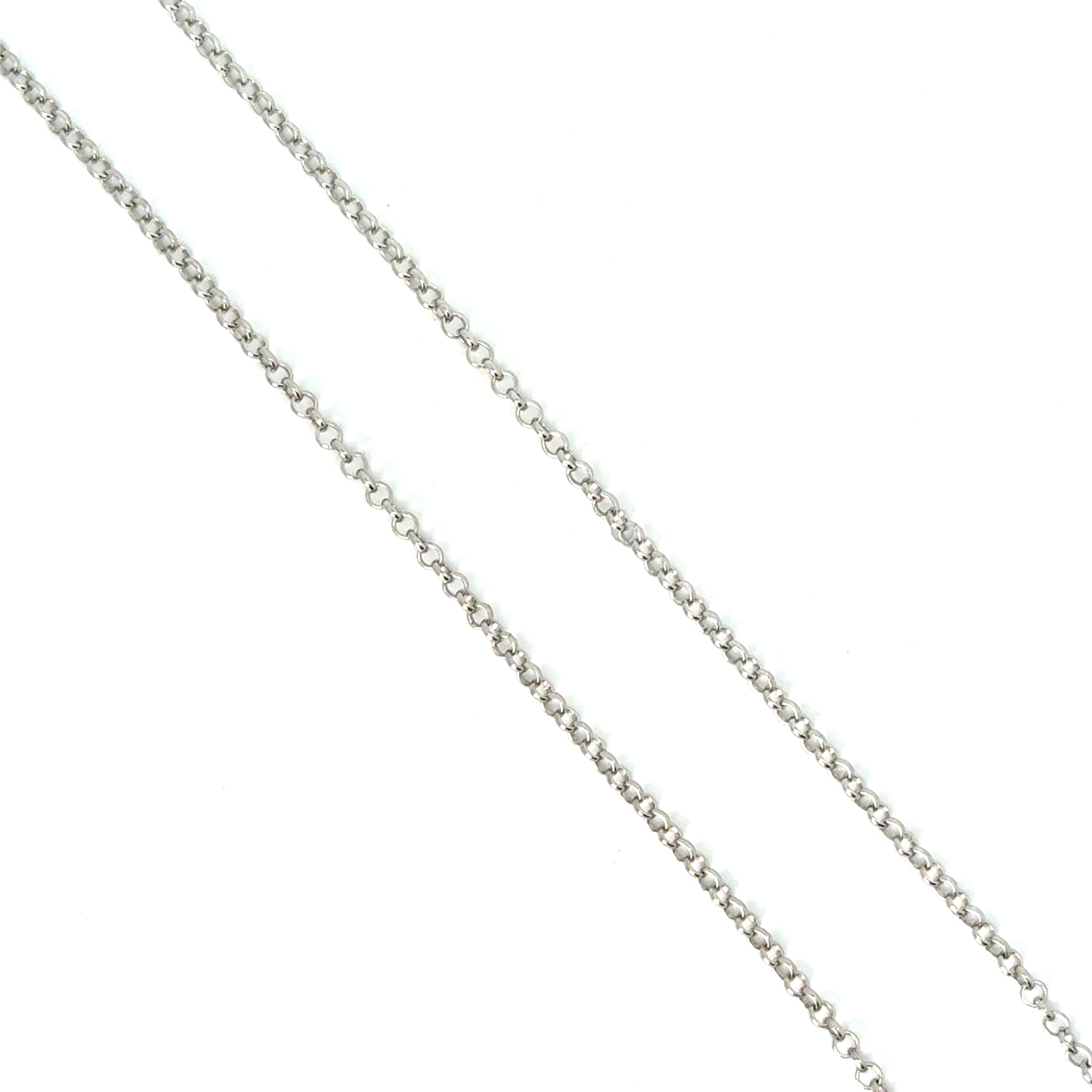 Lant dama din argint simplu