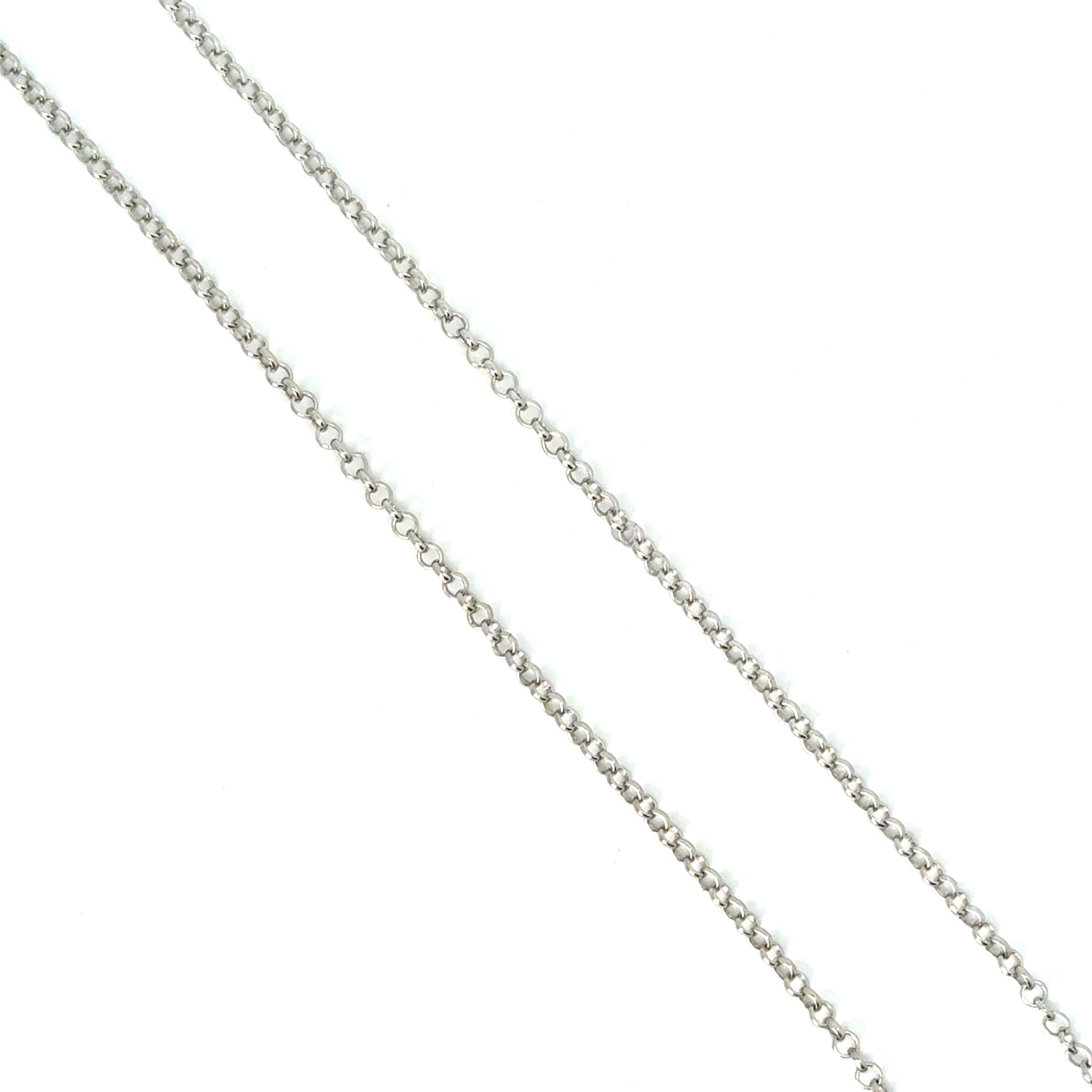 Lant dama din argint simplu