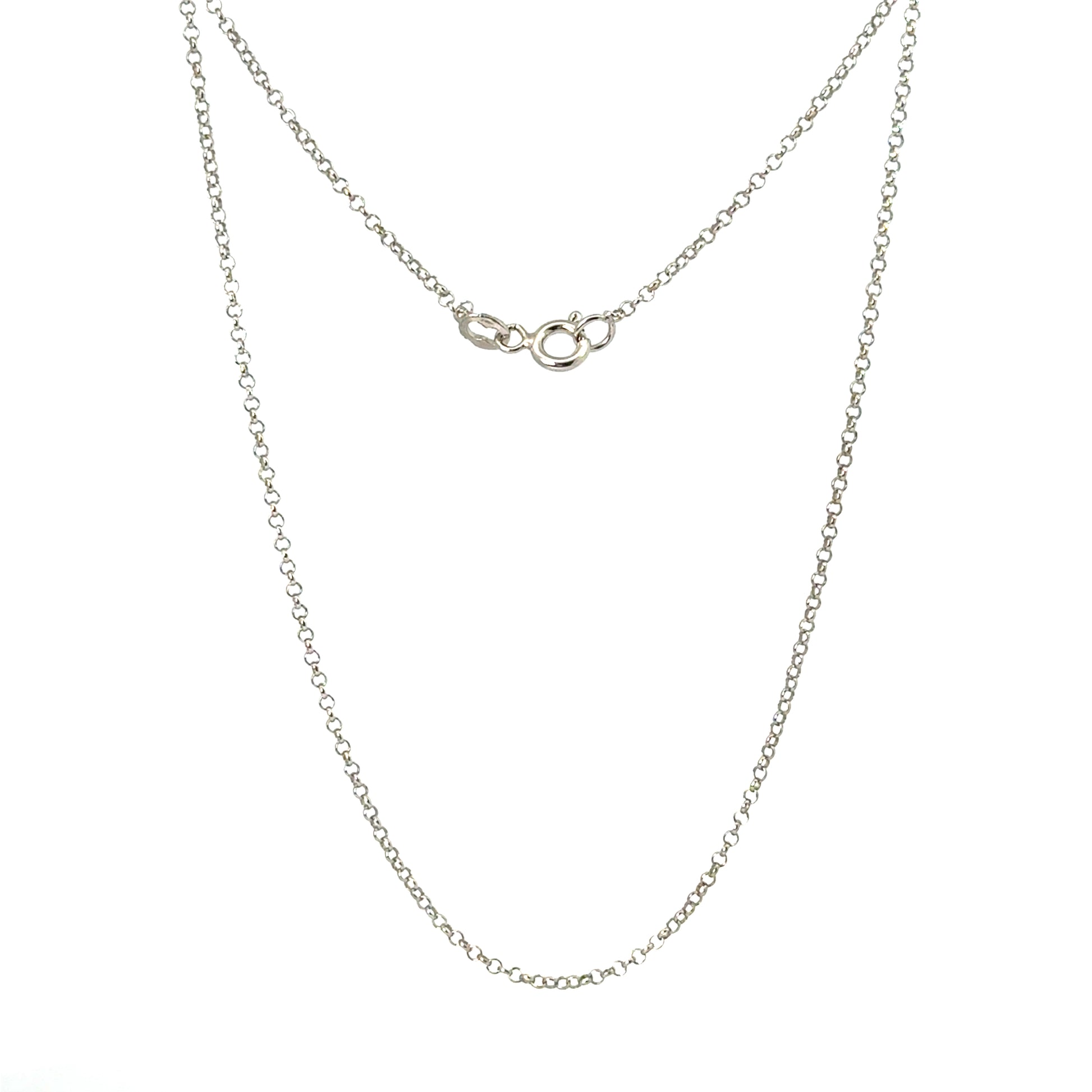 Lant dama din argint simplu