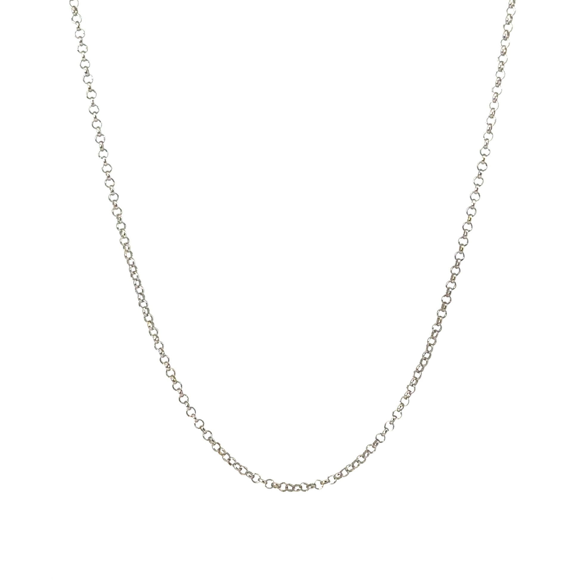 Lant dama din argint simplu