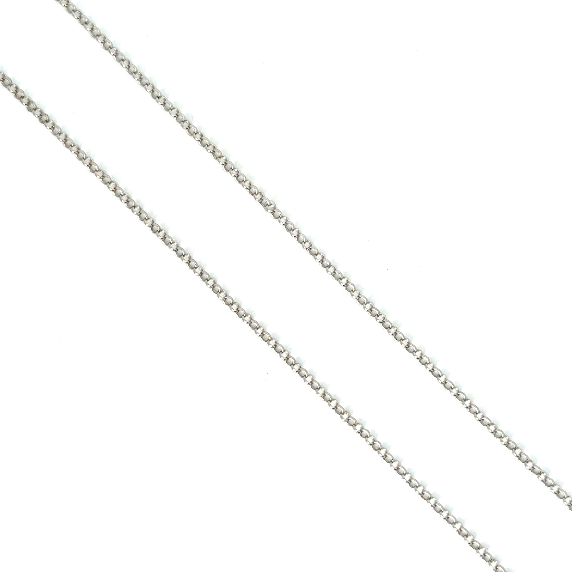 Lant dama din argint simplu