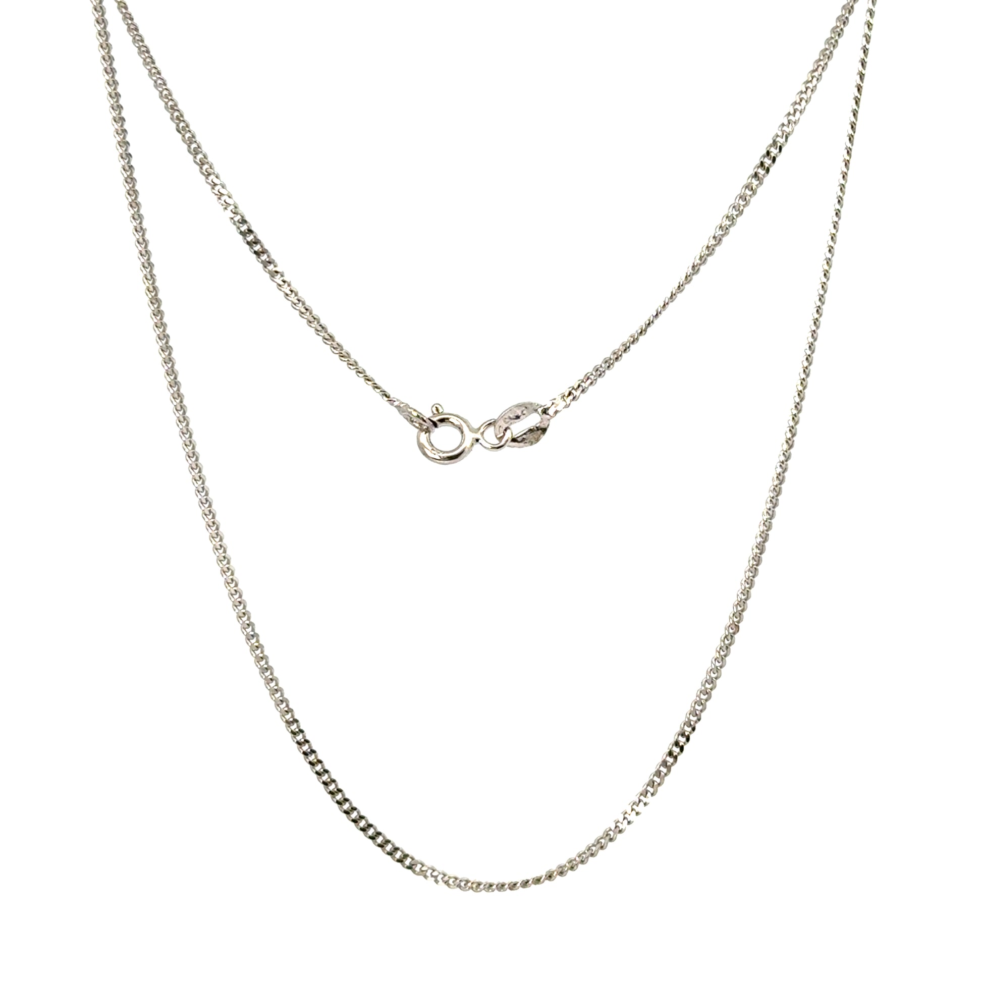 Lant dama din argint simplu