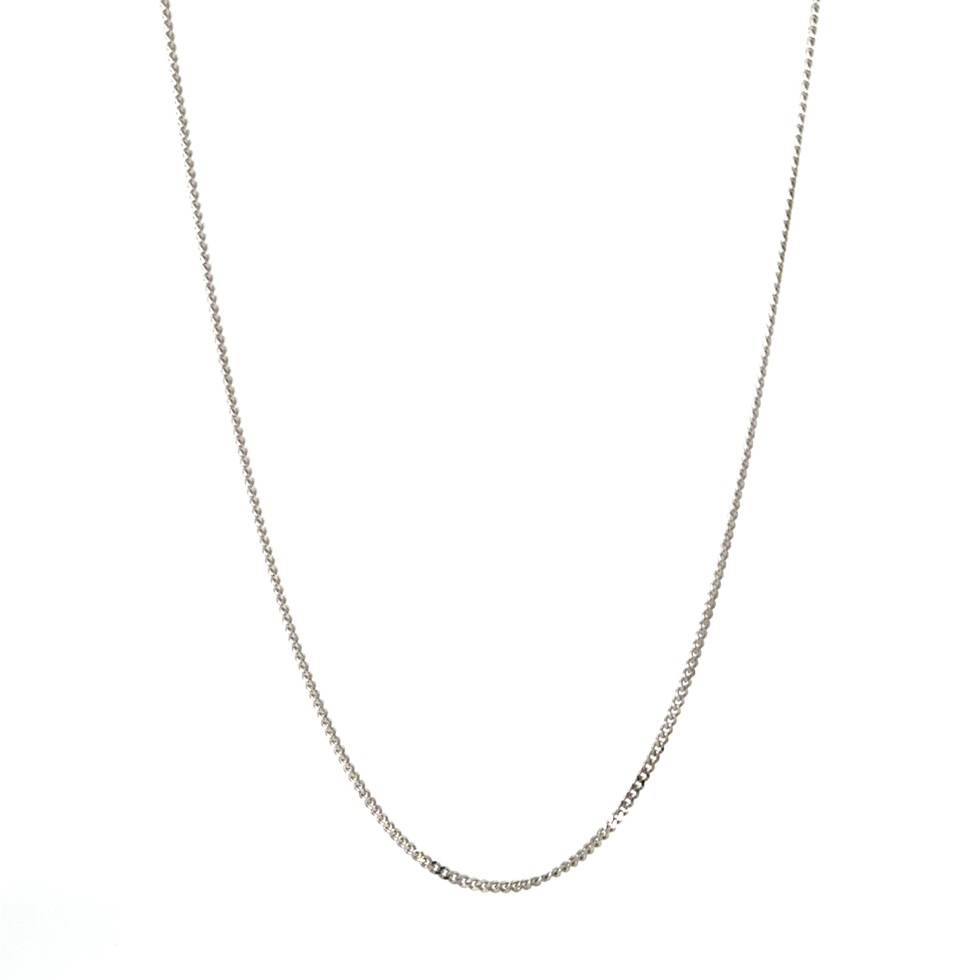 Lant dama din argint simplu