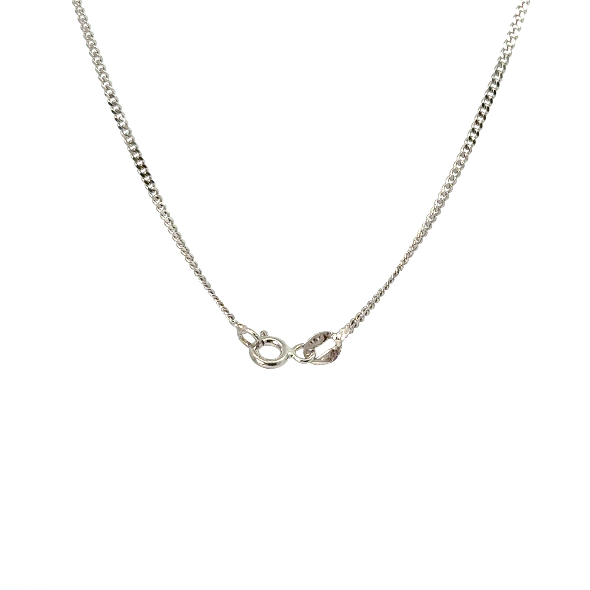 Lant dama din argint simplu