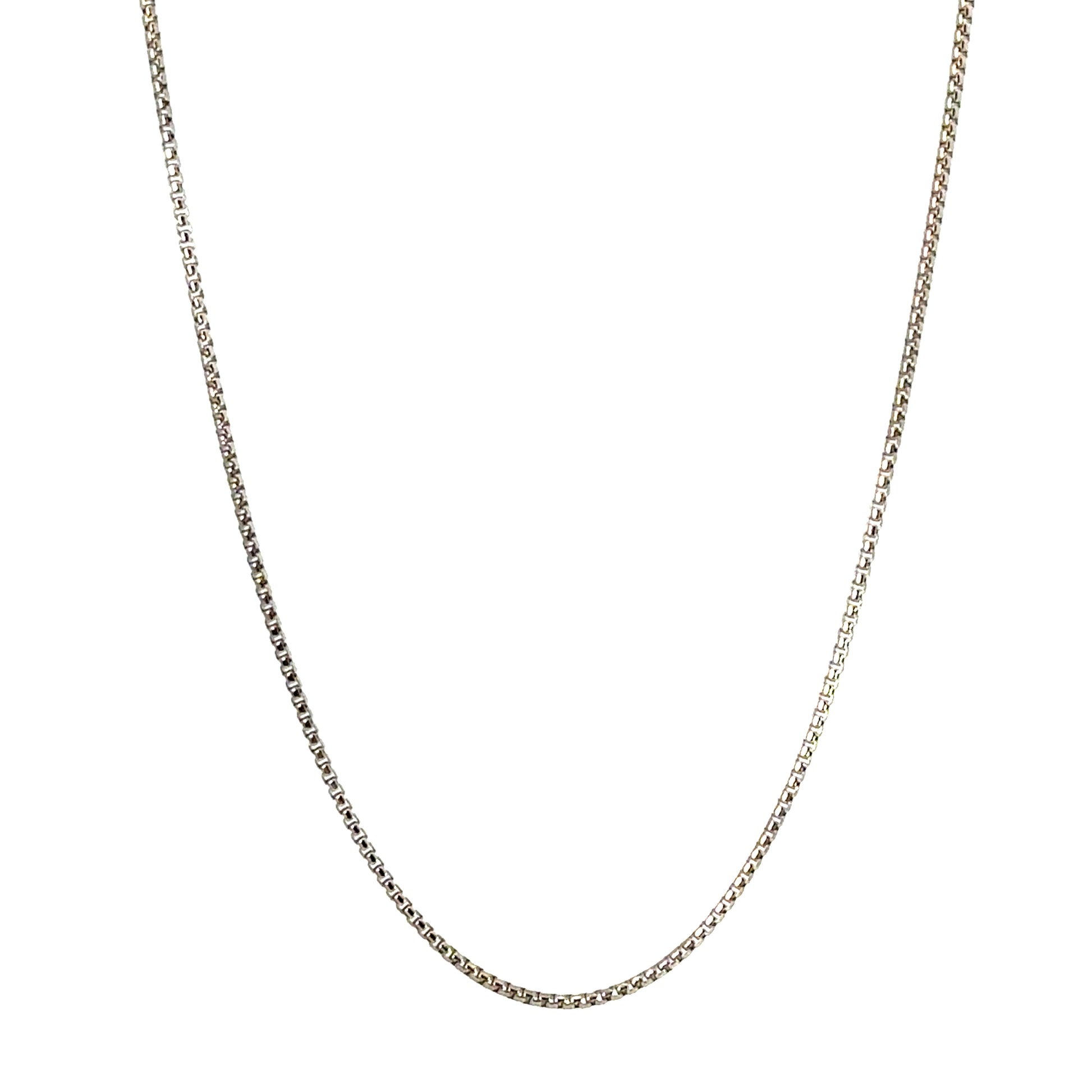 Lant dama din argint simplu