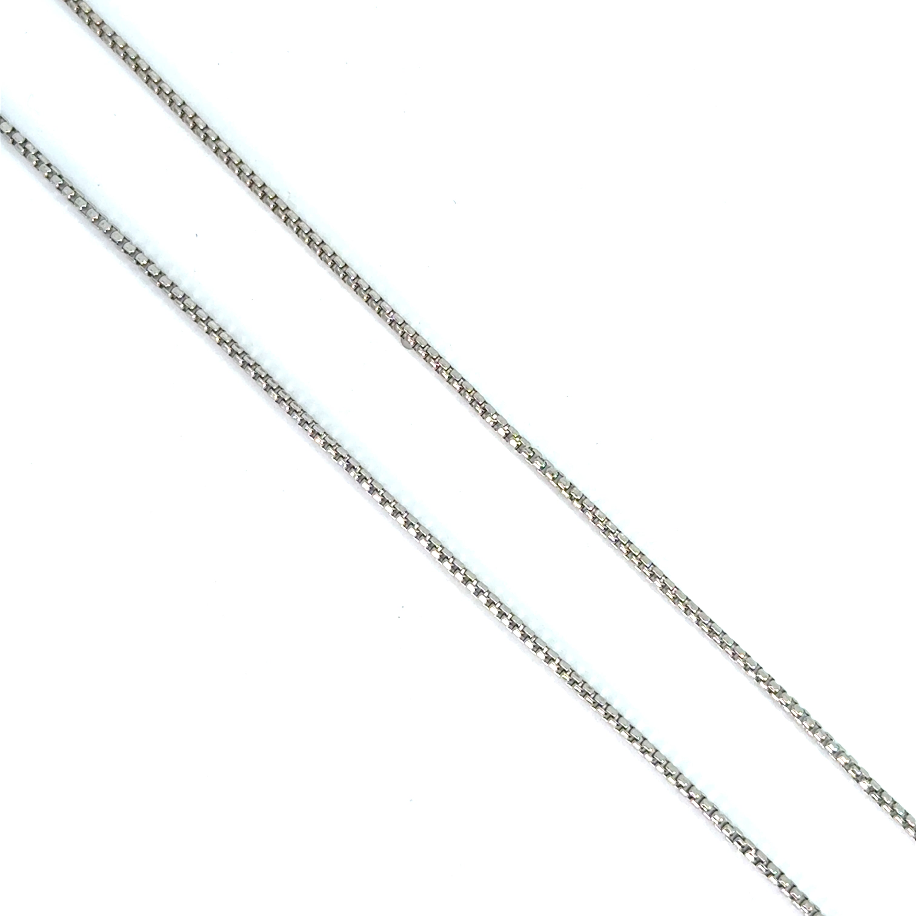 Lant dama din argint simplu