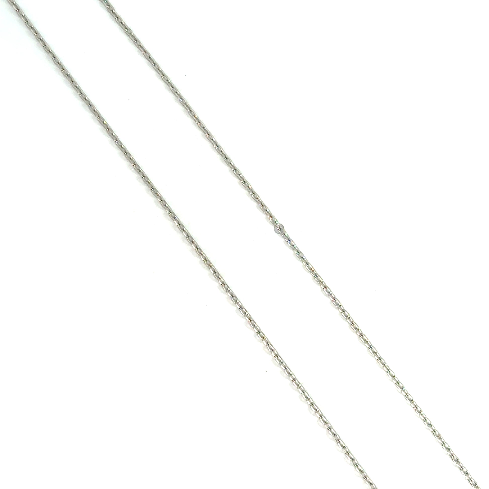 Lant dama din argint simplu