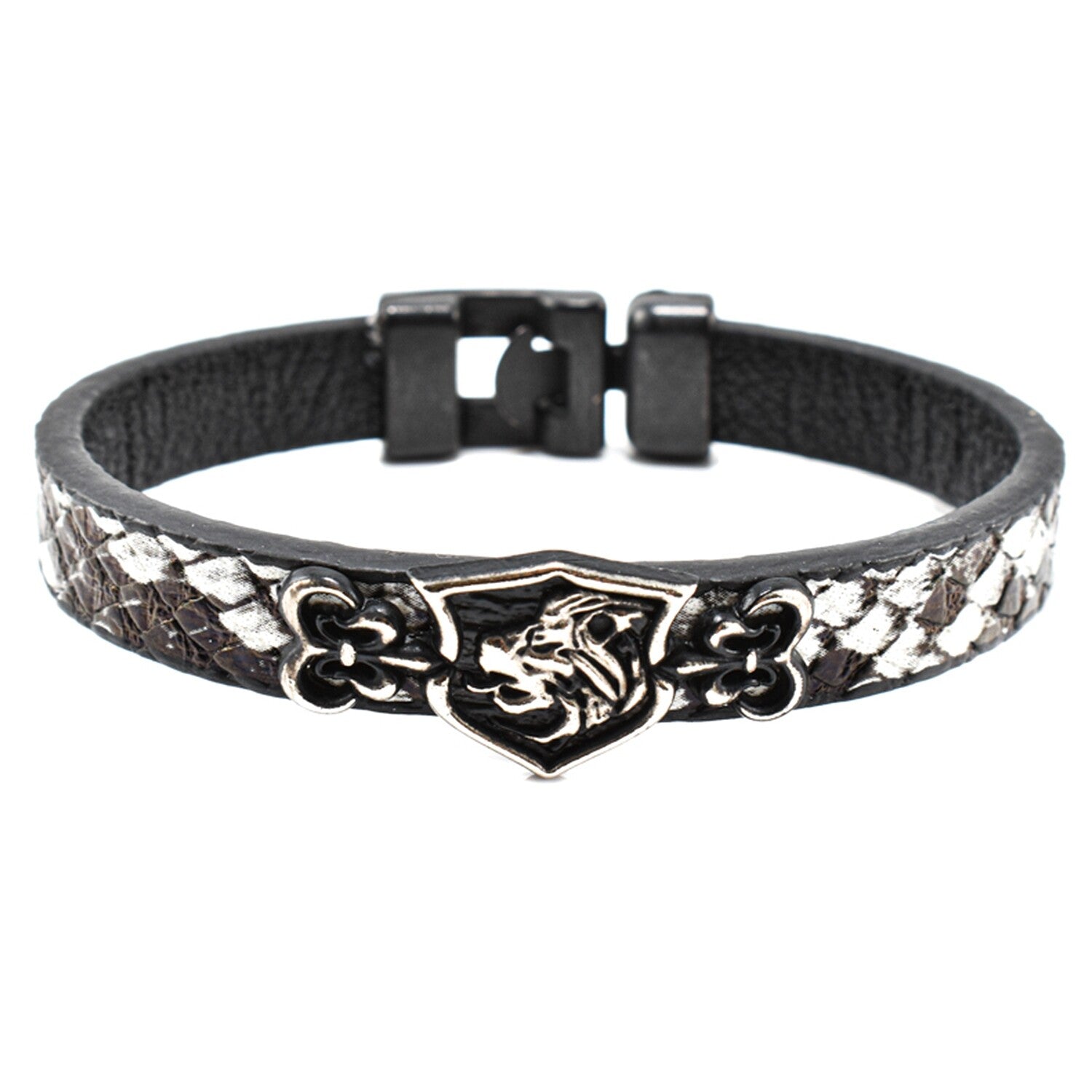 Bratara barbati din piele naturala stil vintage