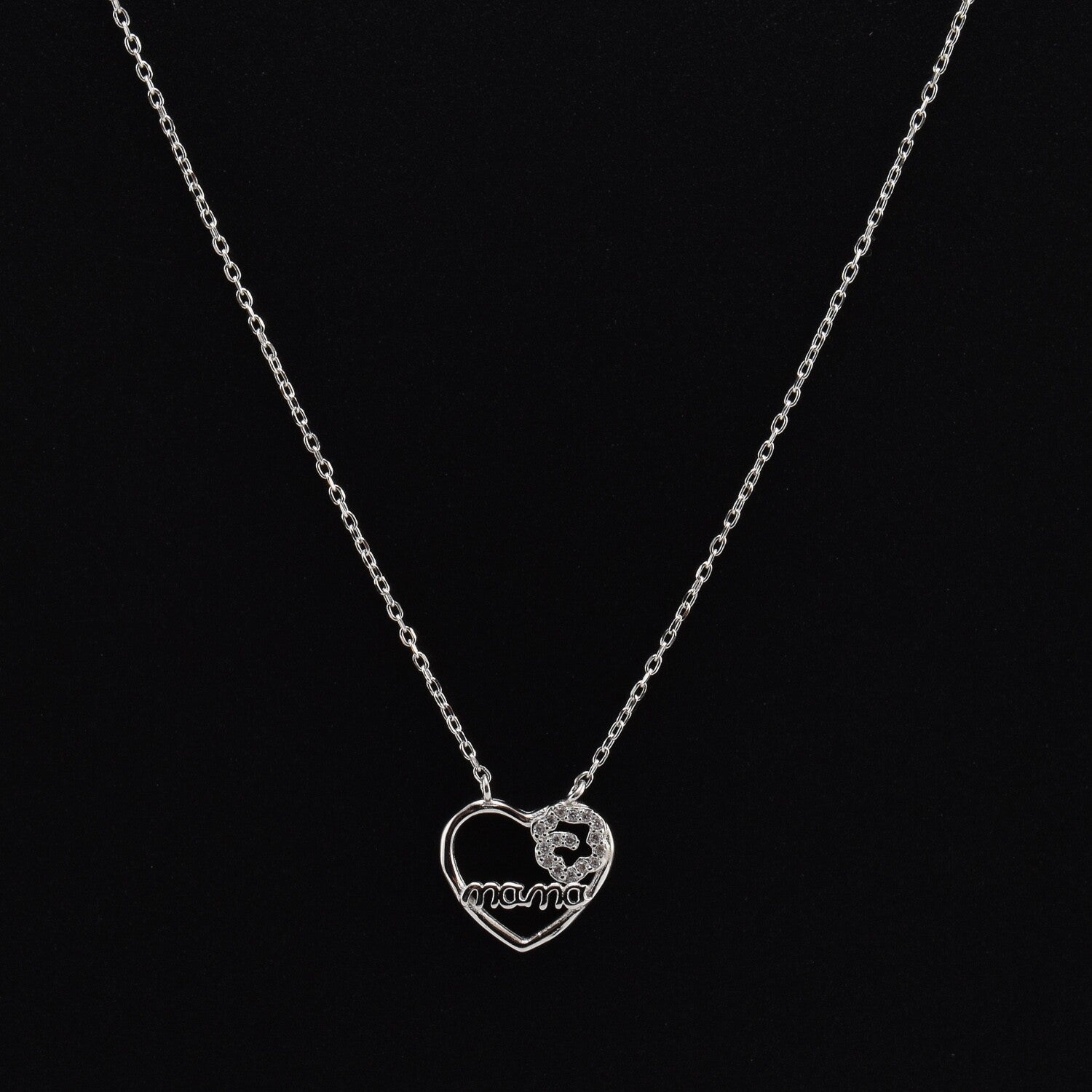 Lantisor dama din argint ,,Mama''