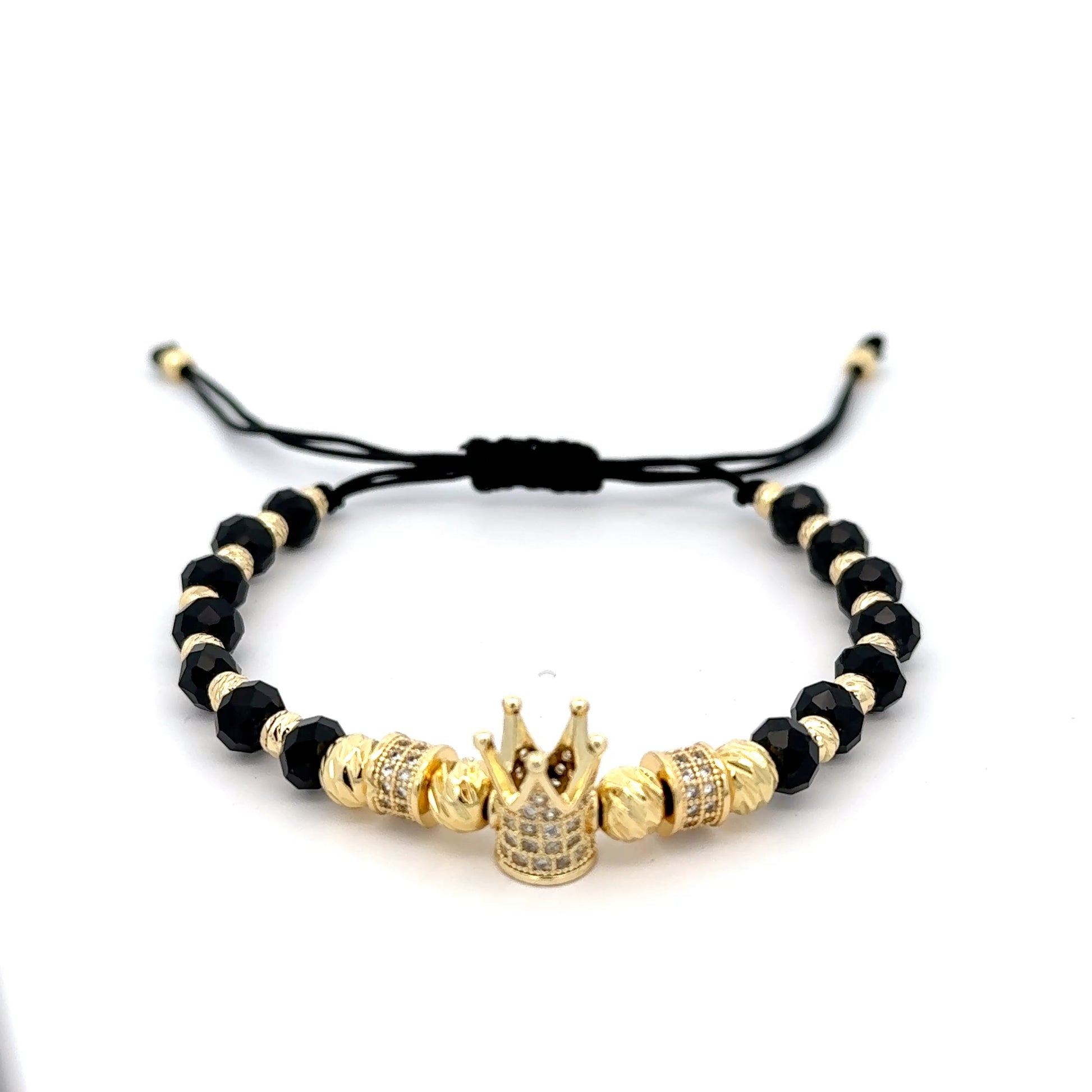 Bratară  Coroană , placată cu aur 18 k