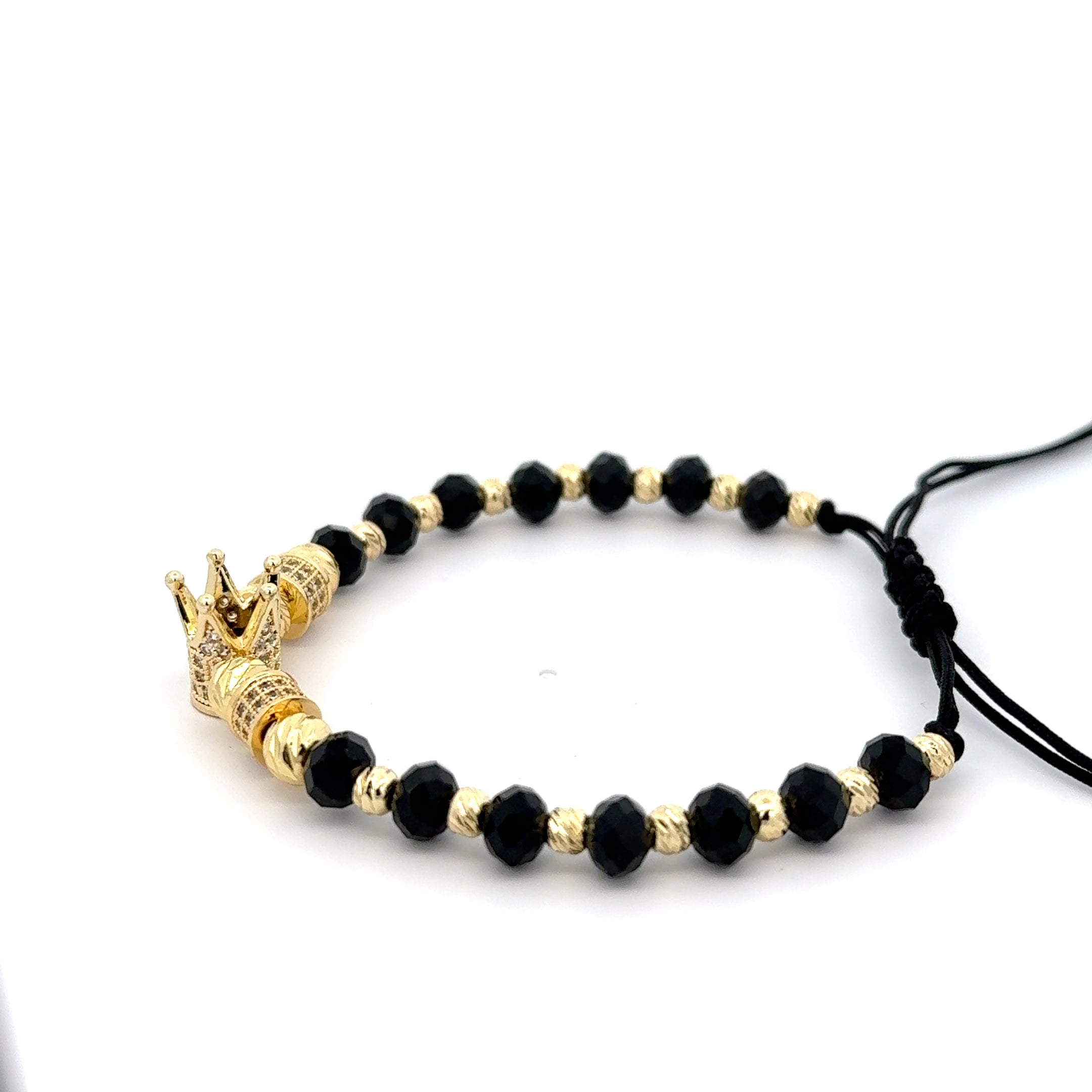 Bratară  Coroană , placată cu aur 18 k