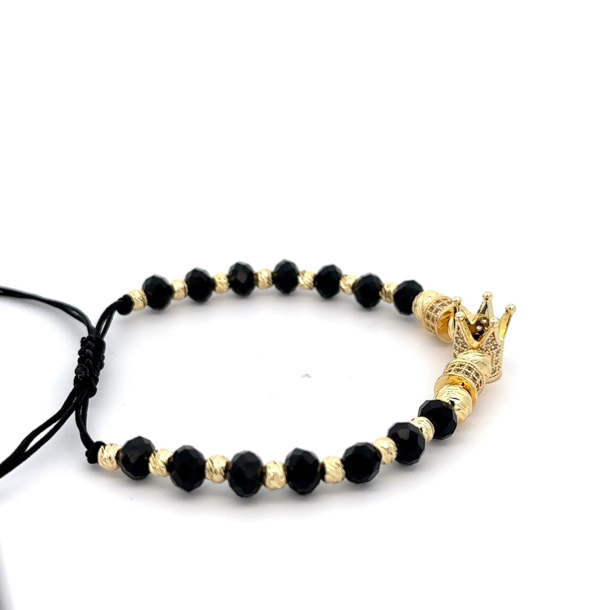 Bratară  Coroană , placată cu aur 18 k