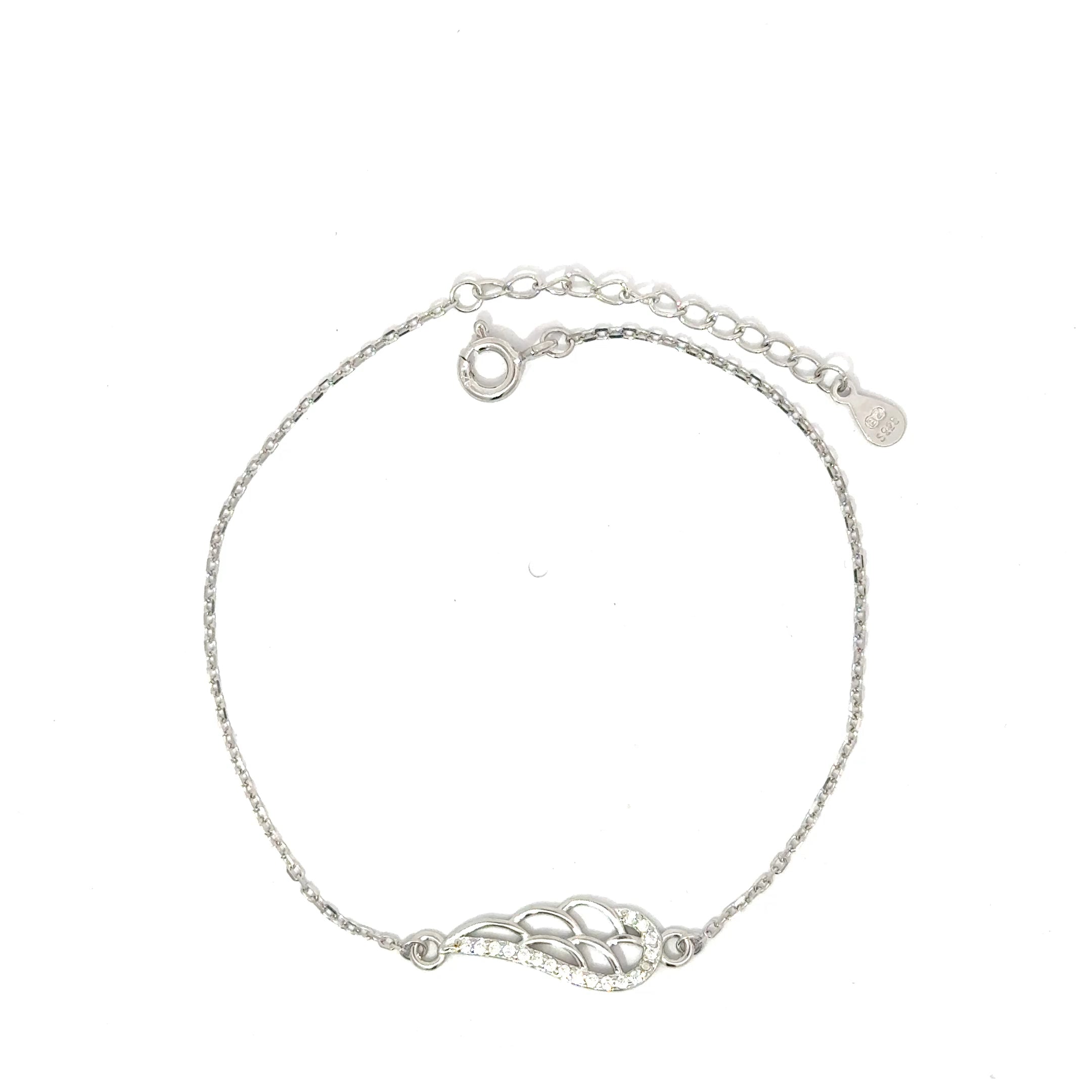 Brățară damă ARIPĂ, argint+zirconia