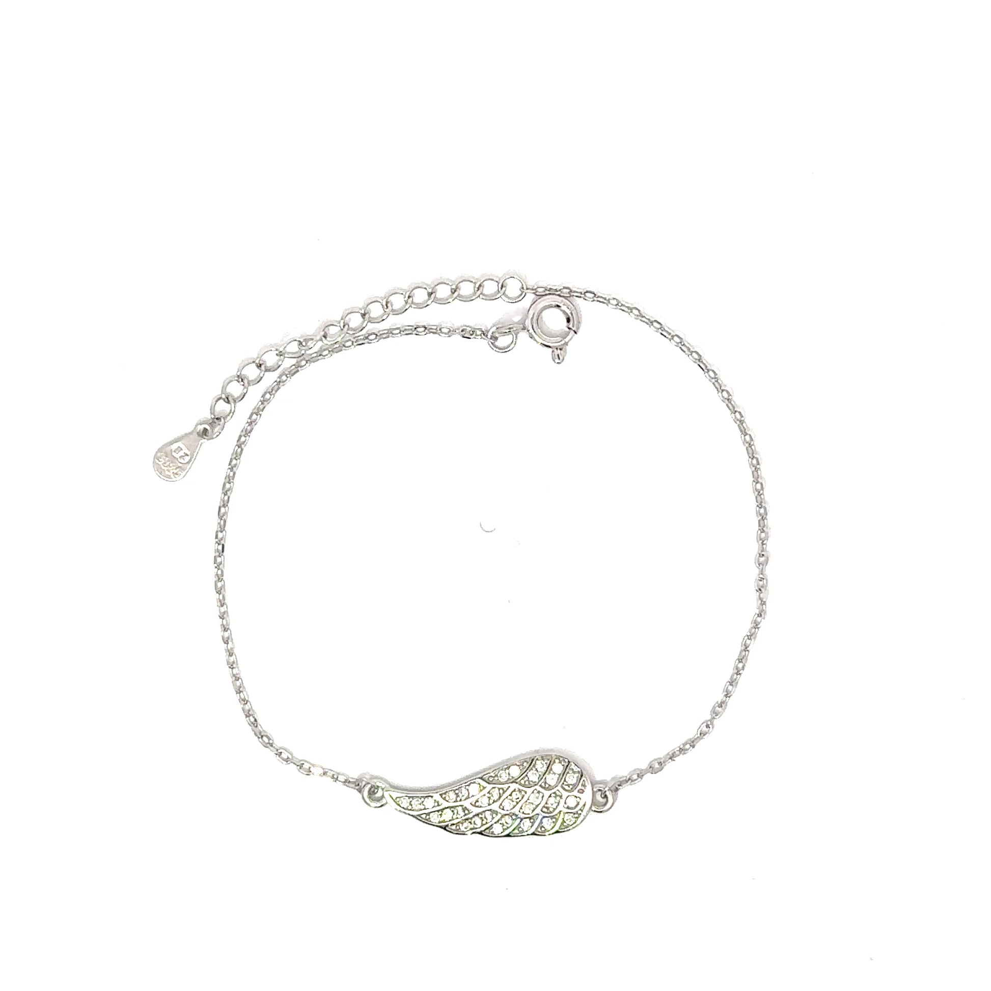 Brățară damă ARIPA DREAPTĂ, argint+zirconia