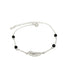 Brățară damă ARIPĂ CU CRISTALE NEGRE, argint+zirconia