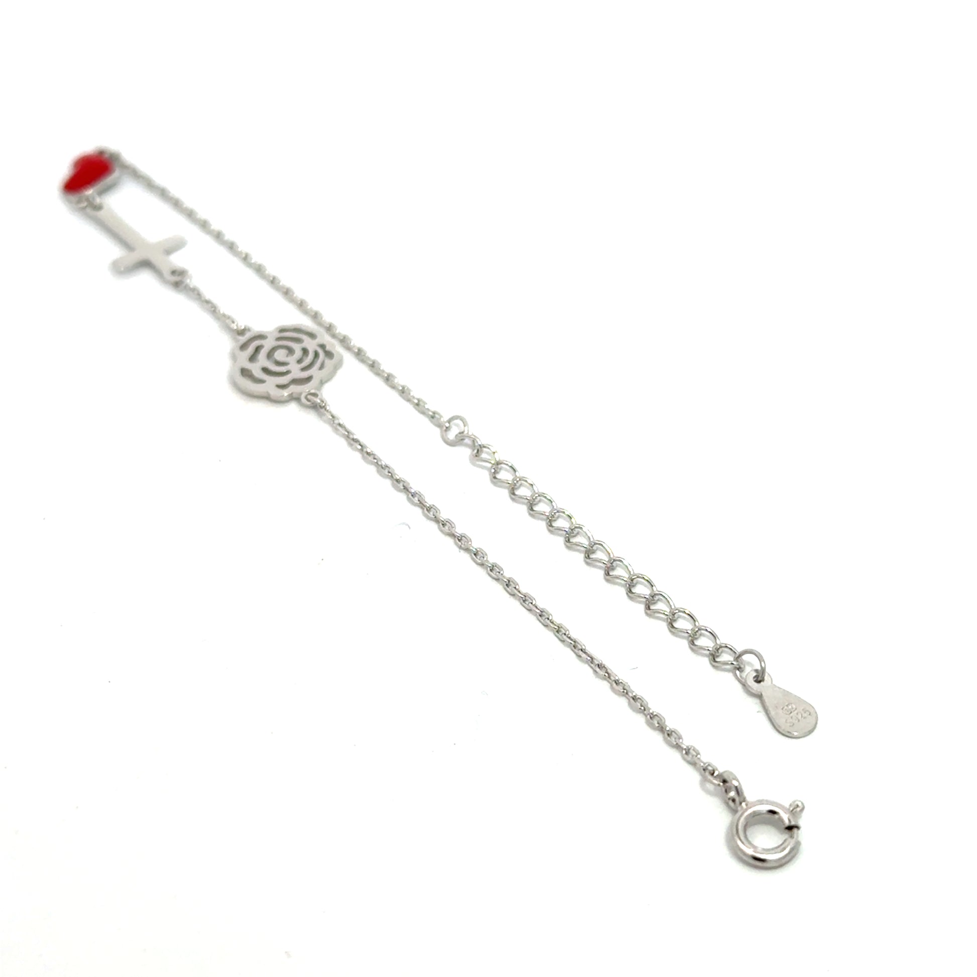 Brățară damă 3 SIMBOLURI, argint