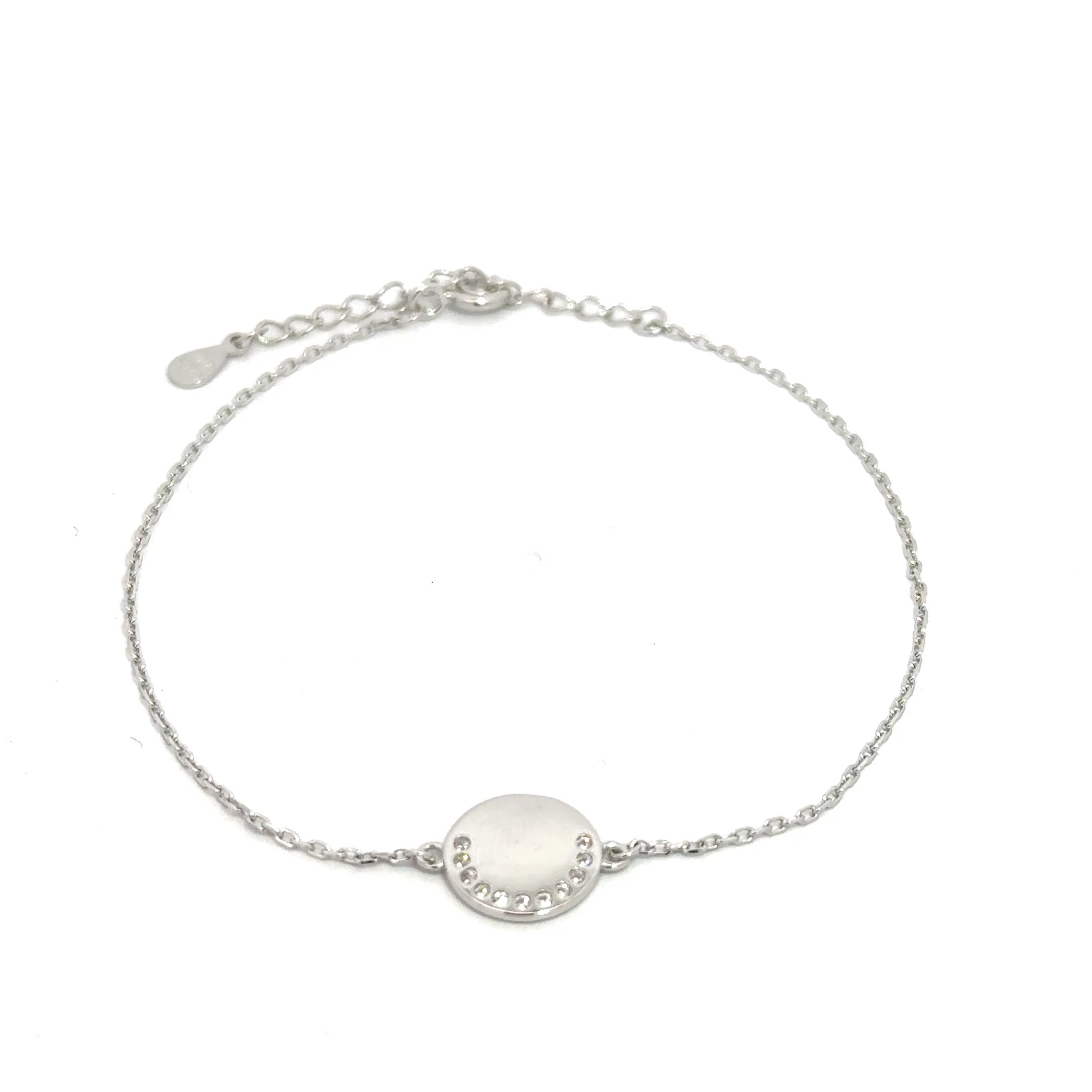 Brățară damă CERC PLIN, argint+zirconia