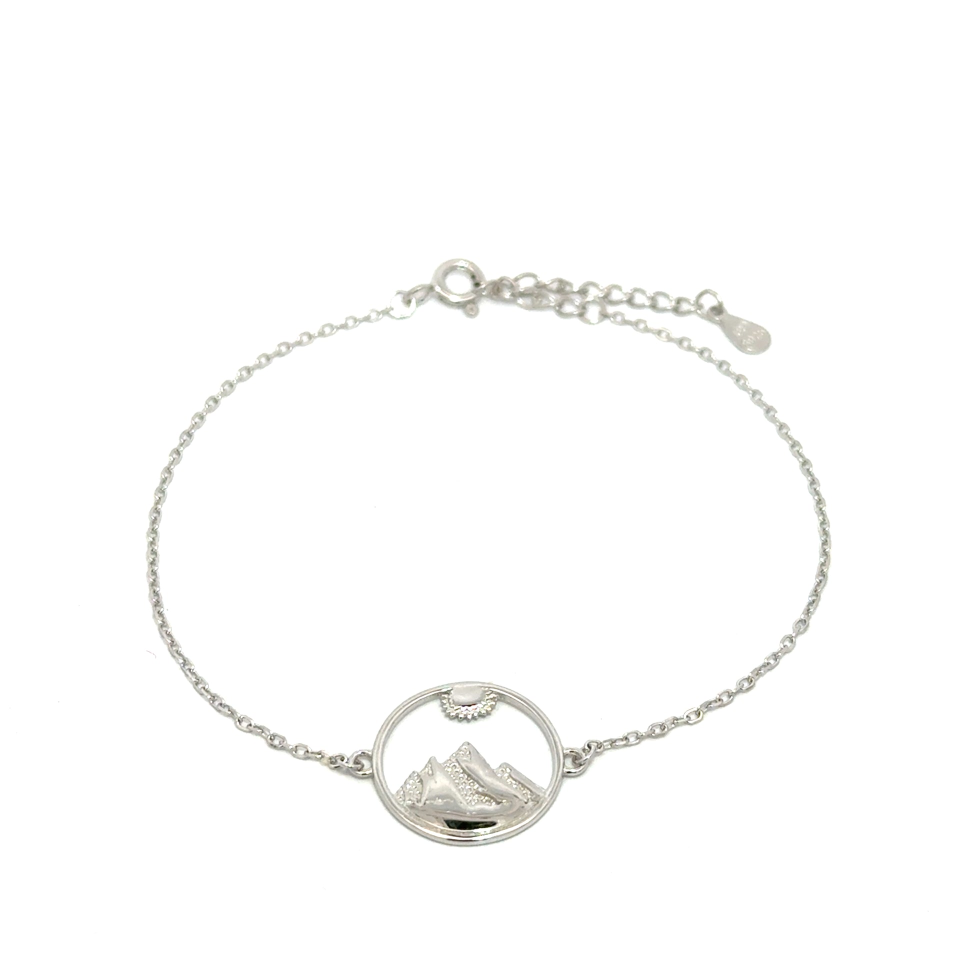 Brățară damă SOARE ȘI MUNȚI, argint