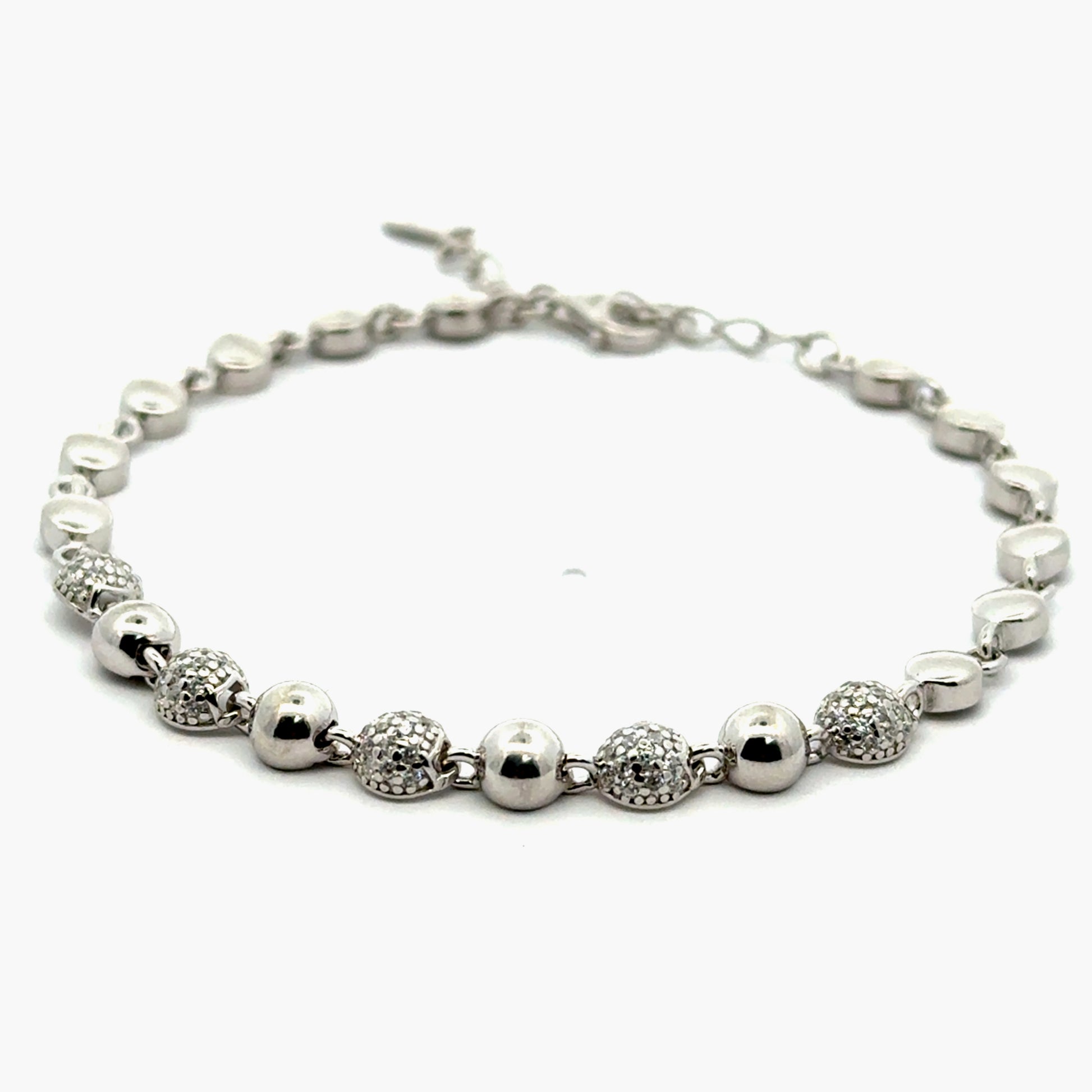 Bratara dama din argint cu accesorii pietre