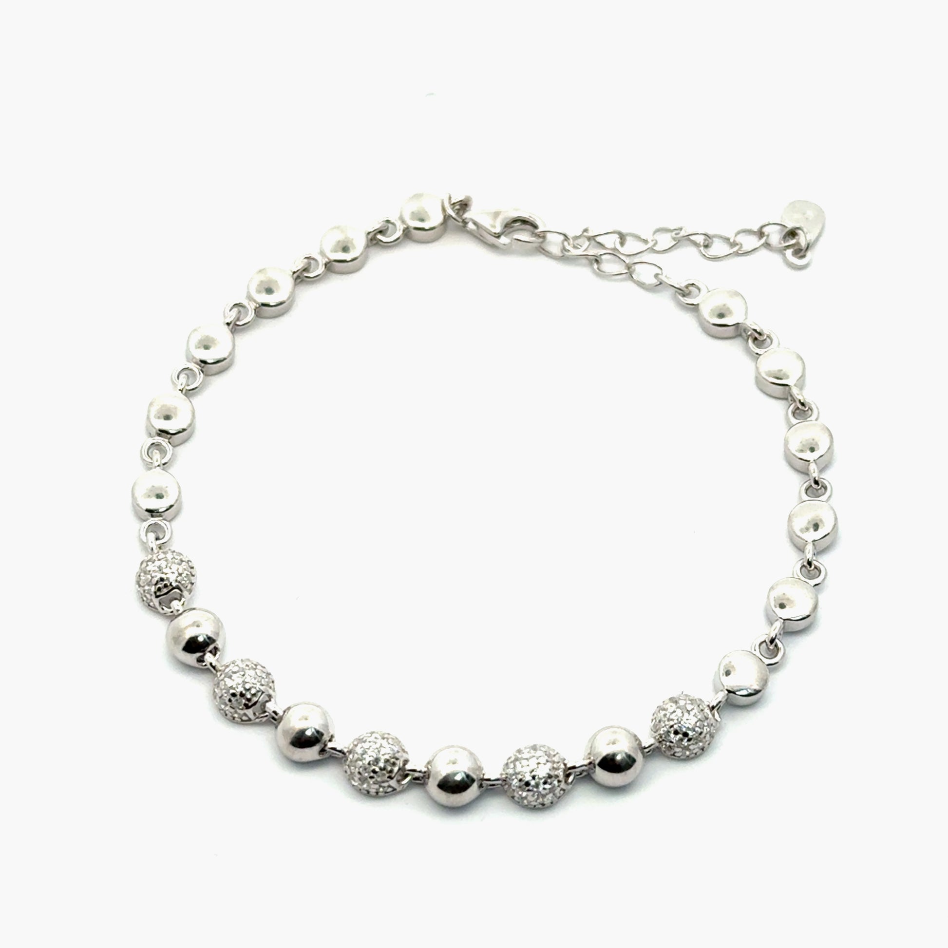 Bratara dama din argint cu accesorii pietre