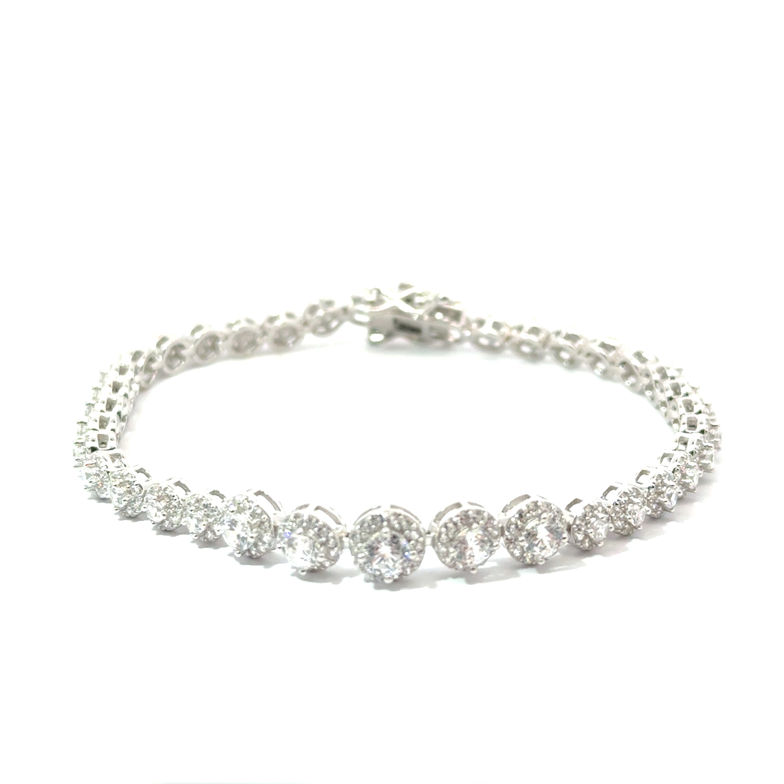 Bratara dama OCHI DE CRISTAL, argint + cristale zirconia