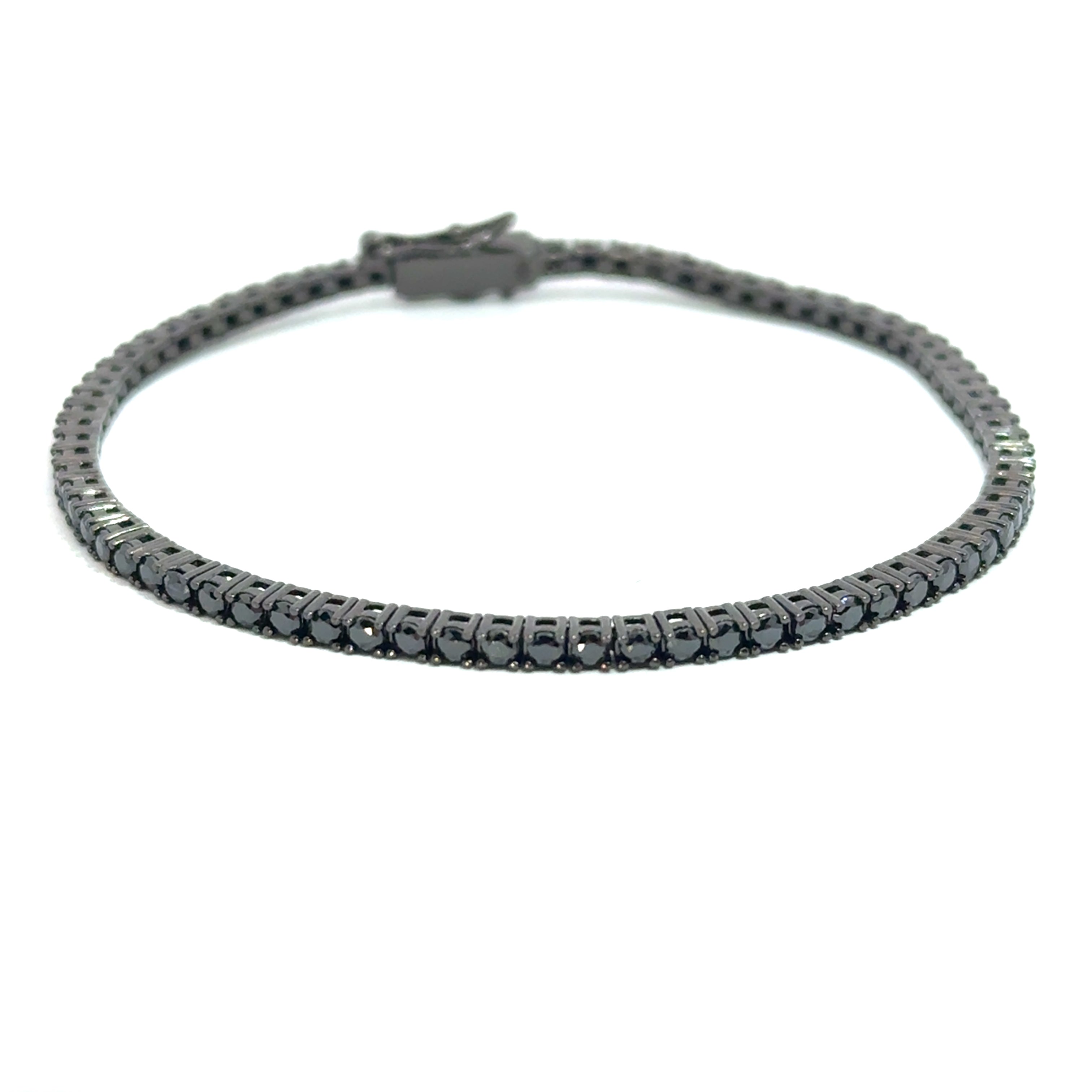 Brățară damă Black, argint rodiat + zirconia