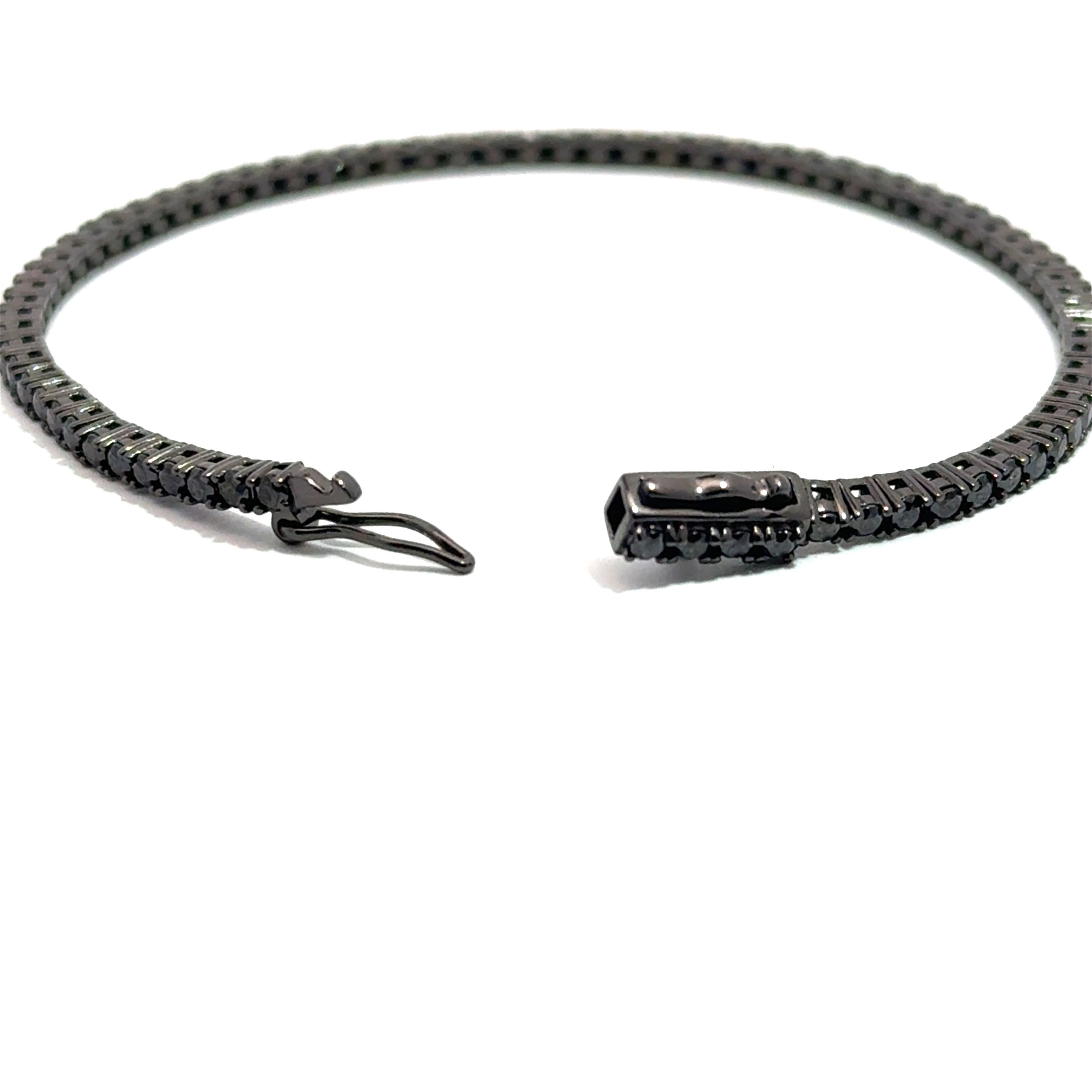 Brățară damă Black, argint rodiat + zirconia