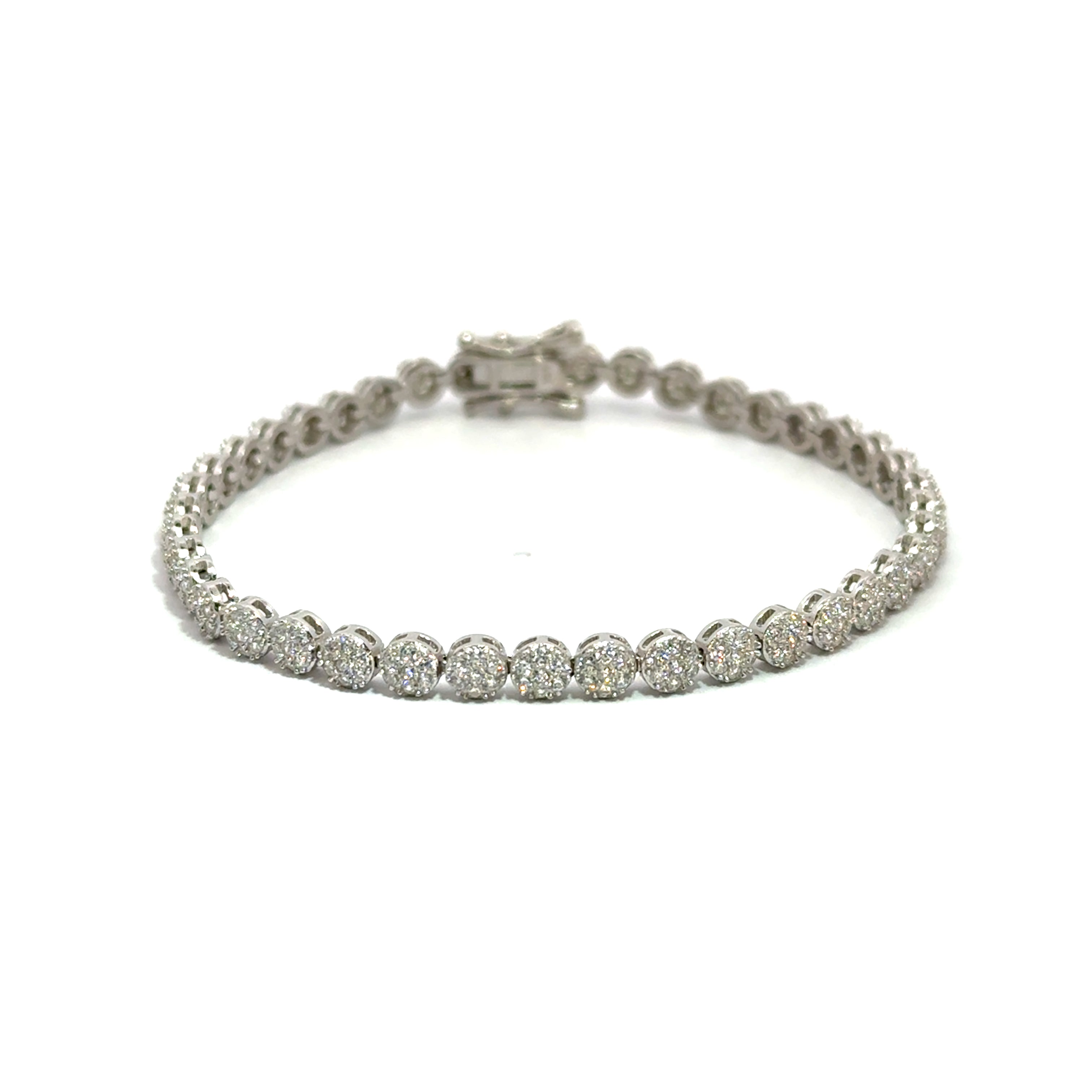 Brățară damă Tennis Pave, argint + zirconia
