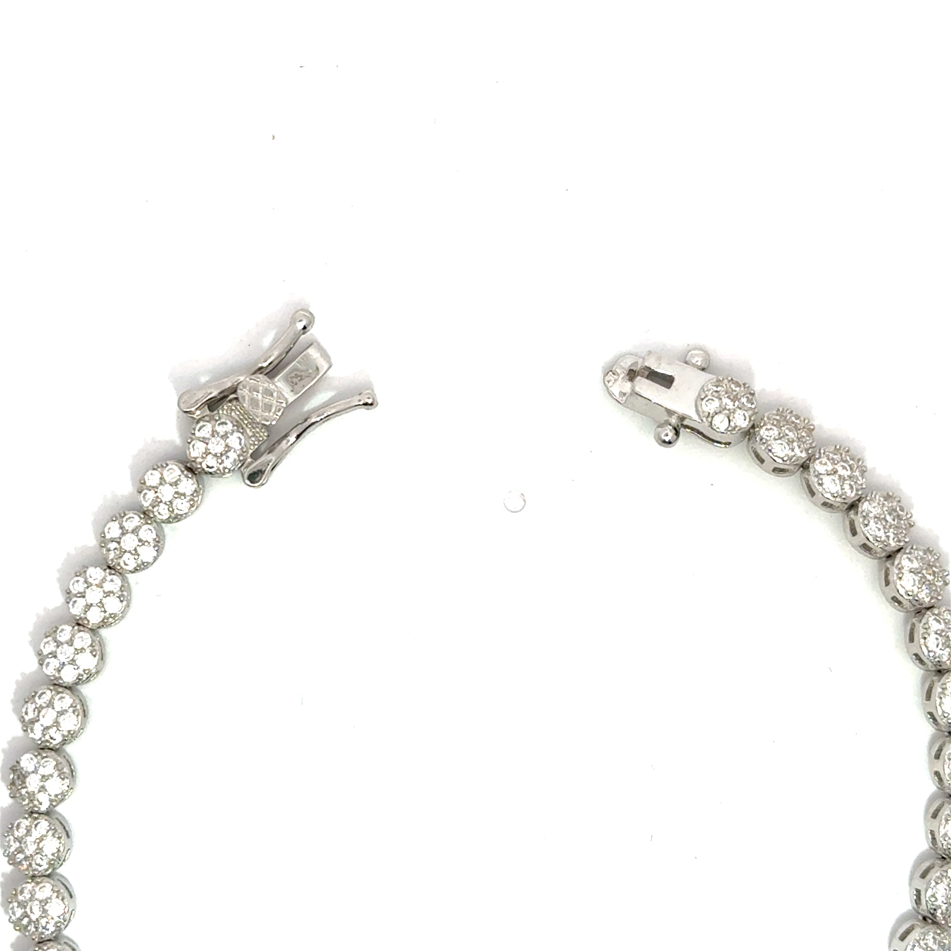 Brățară damă Tennis Pave, argint + zirconia
