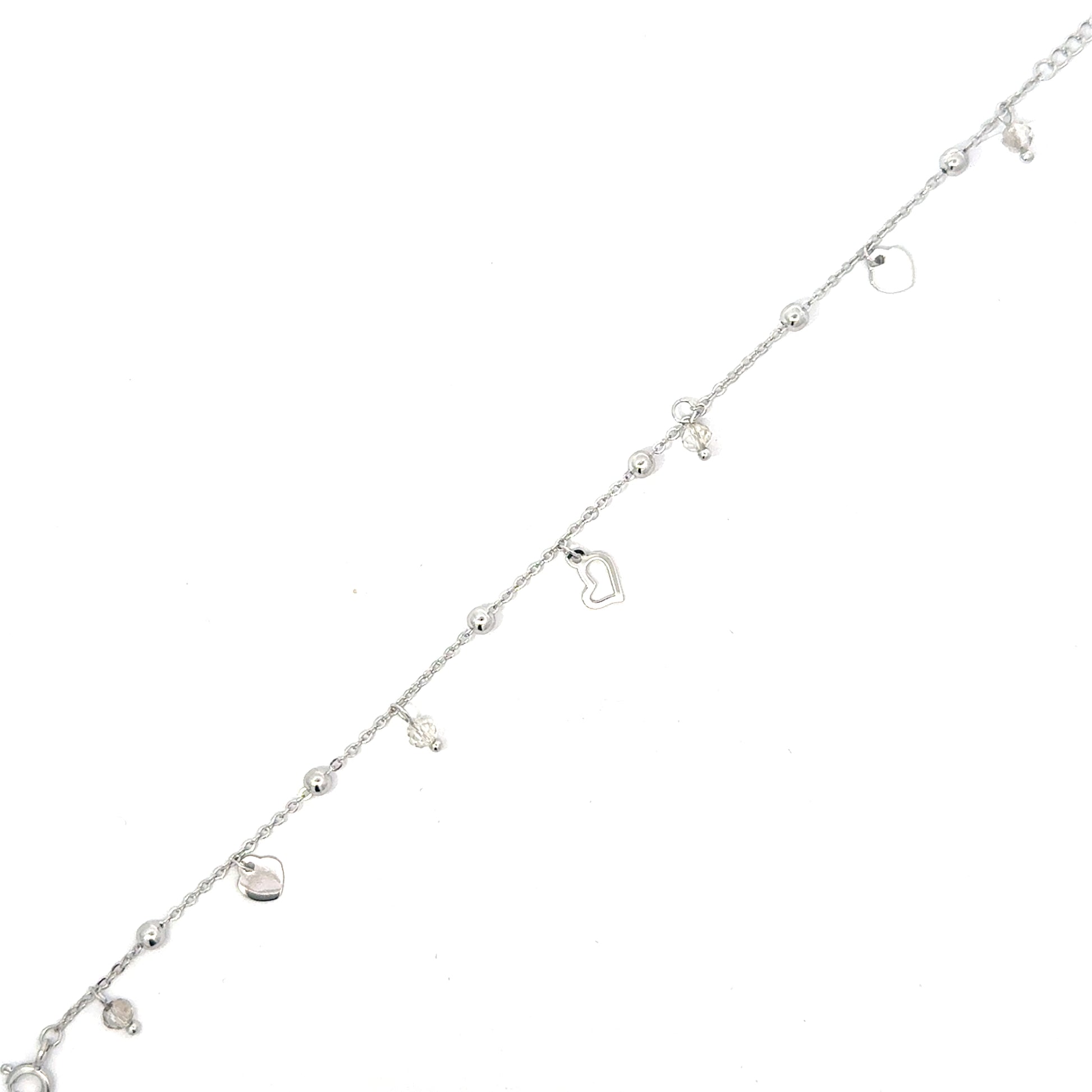 Brățară damă Inimi Înșiruite, argint