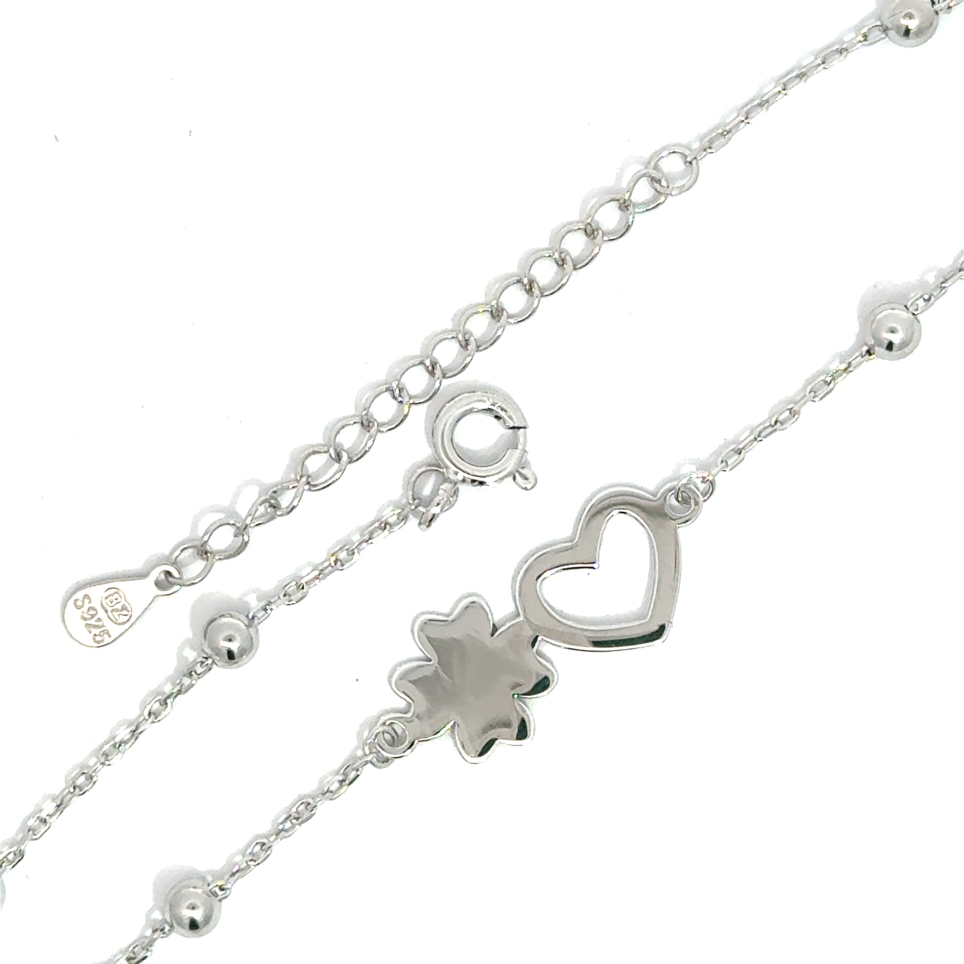 Brățară damă Inimă Norocoasă, argint rodiat