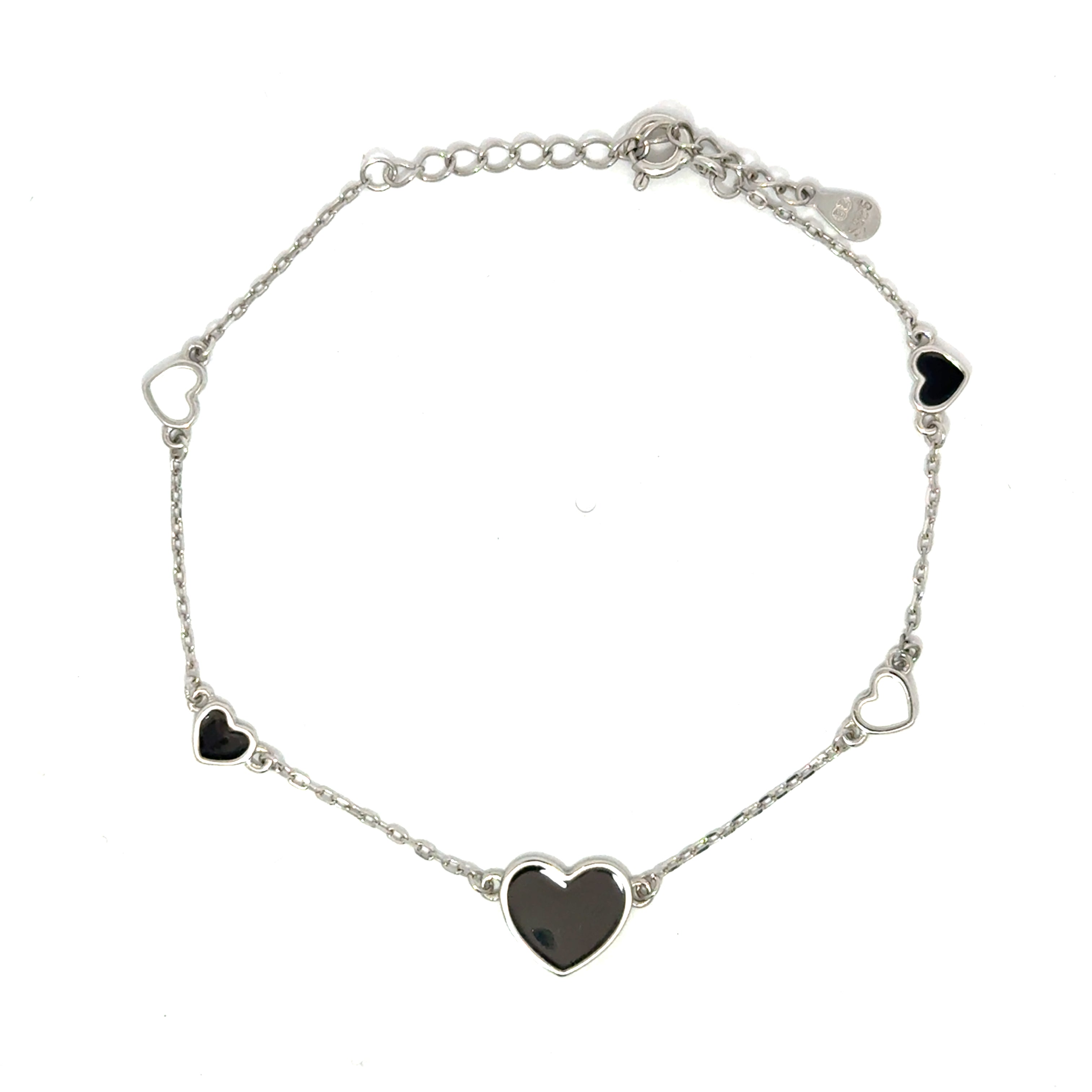 Brățară damă Black & White, argint