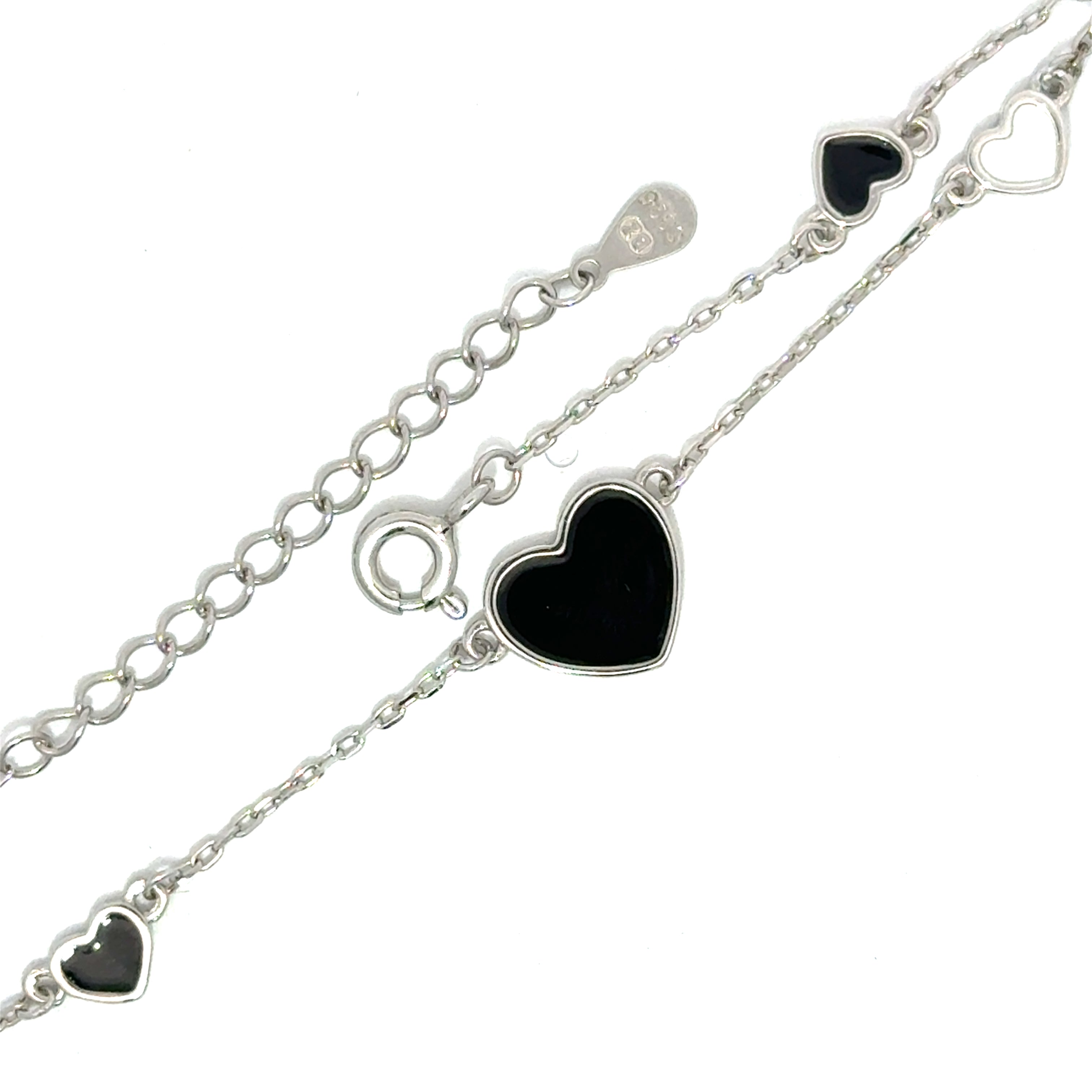 Brățară damă Black & White, argint