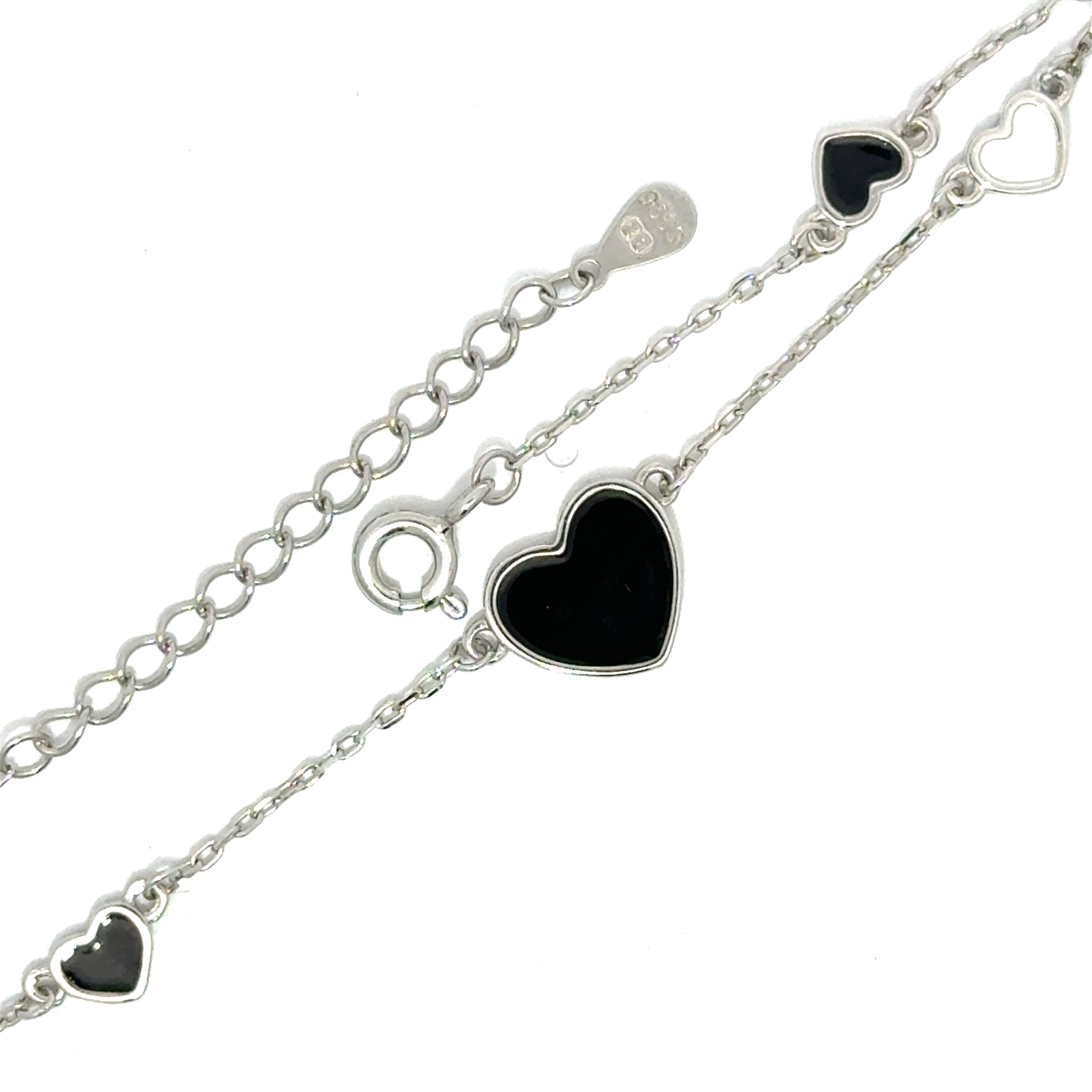 Brățară damă Black & White, argint