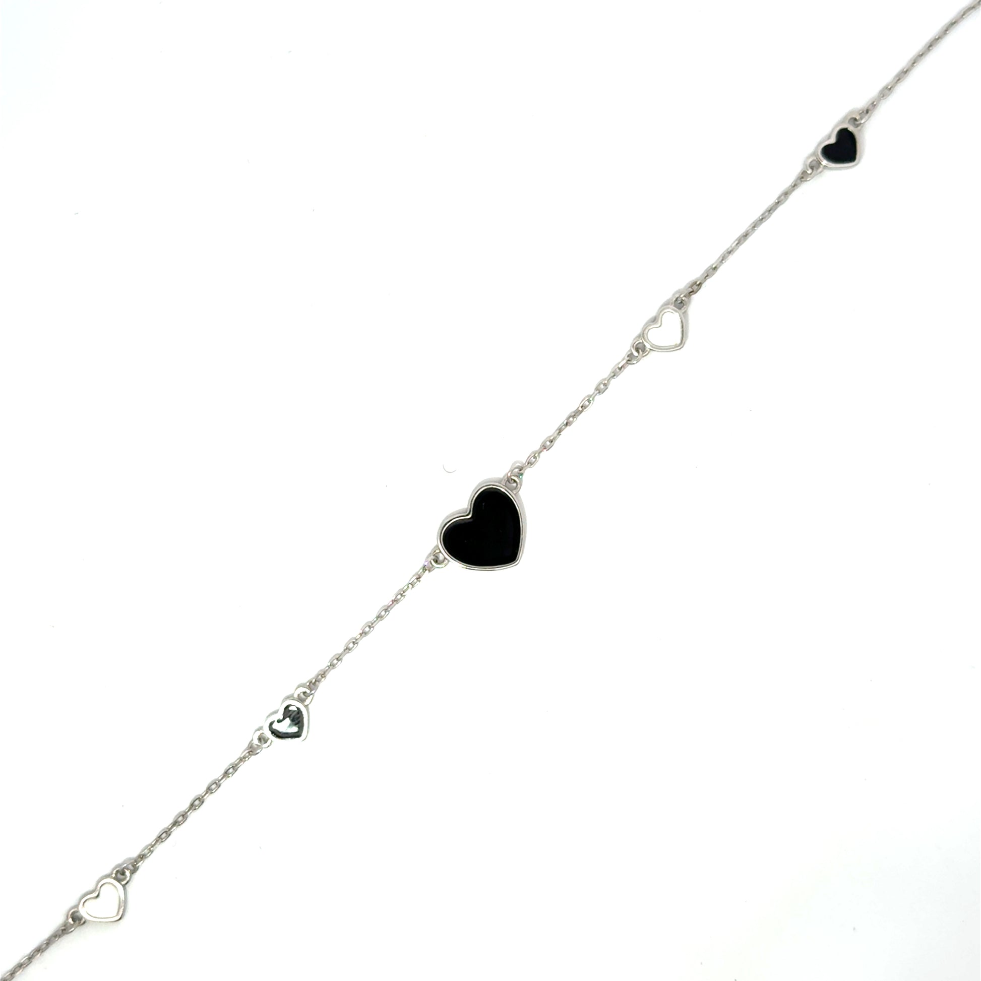 Brățară damă Black & White, argint