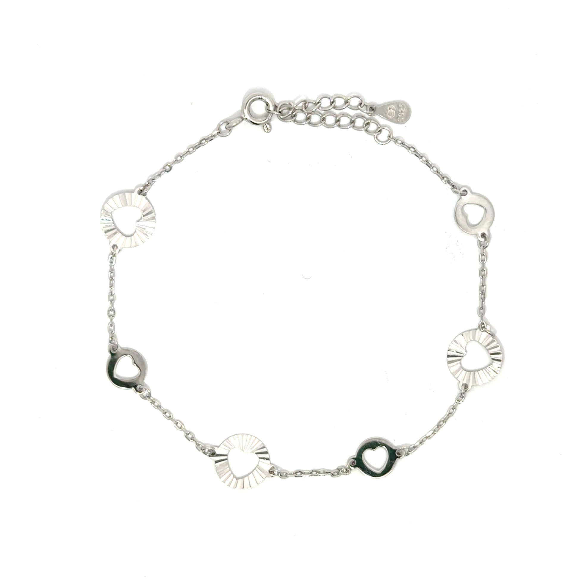 Brățară damă Inimă Decupată, argint