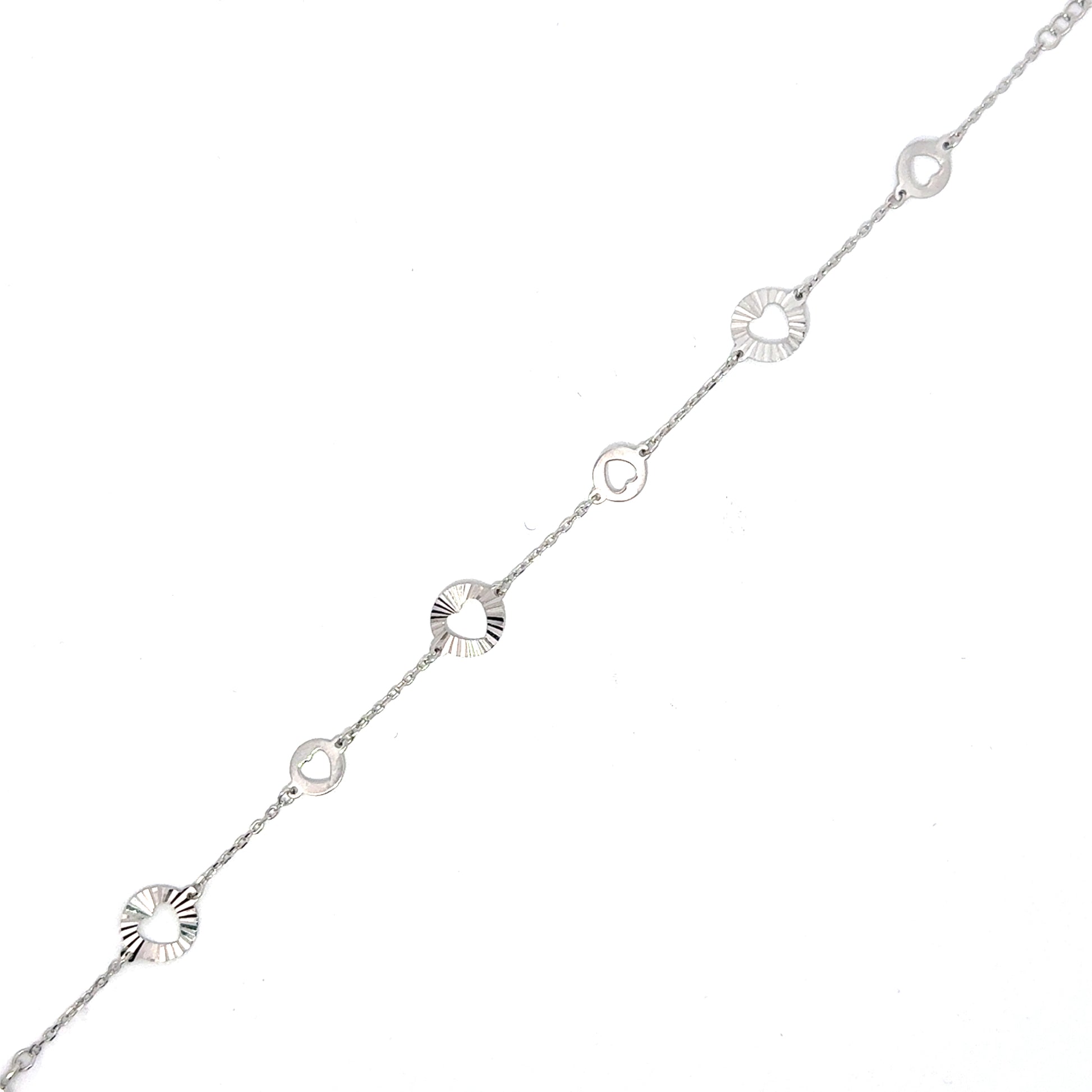 Brățară damă Inimă Decupată, argint