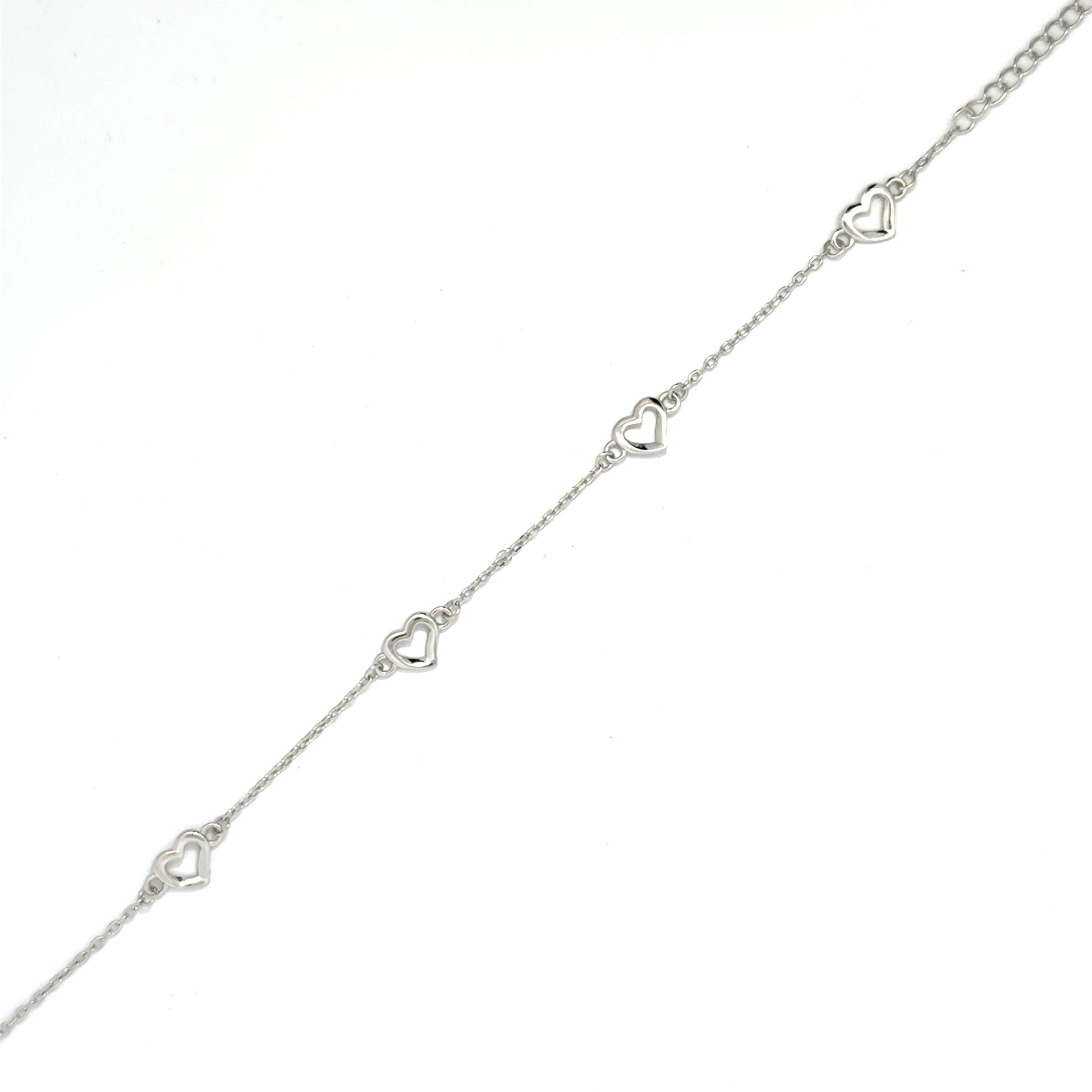 Brățară damă Inimioare argintii, argint