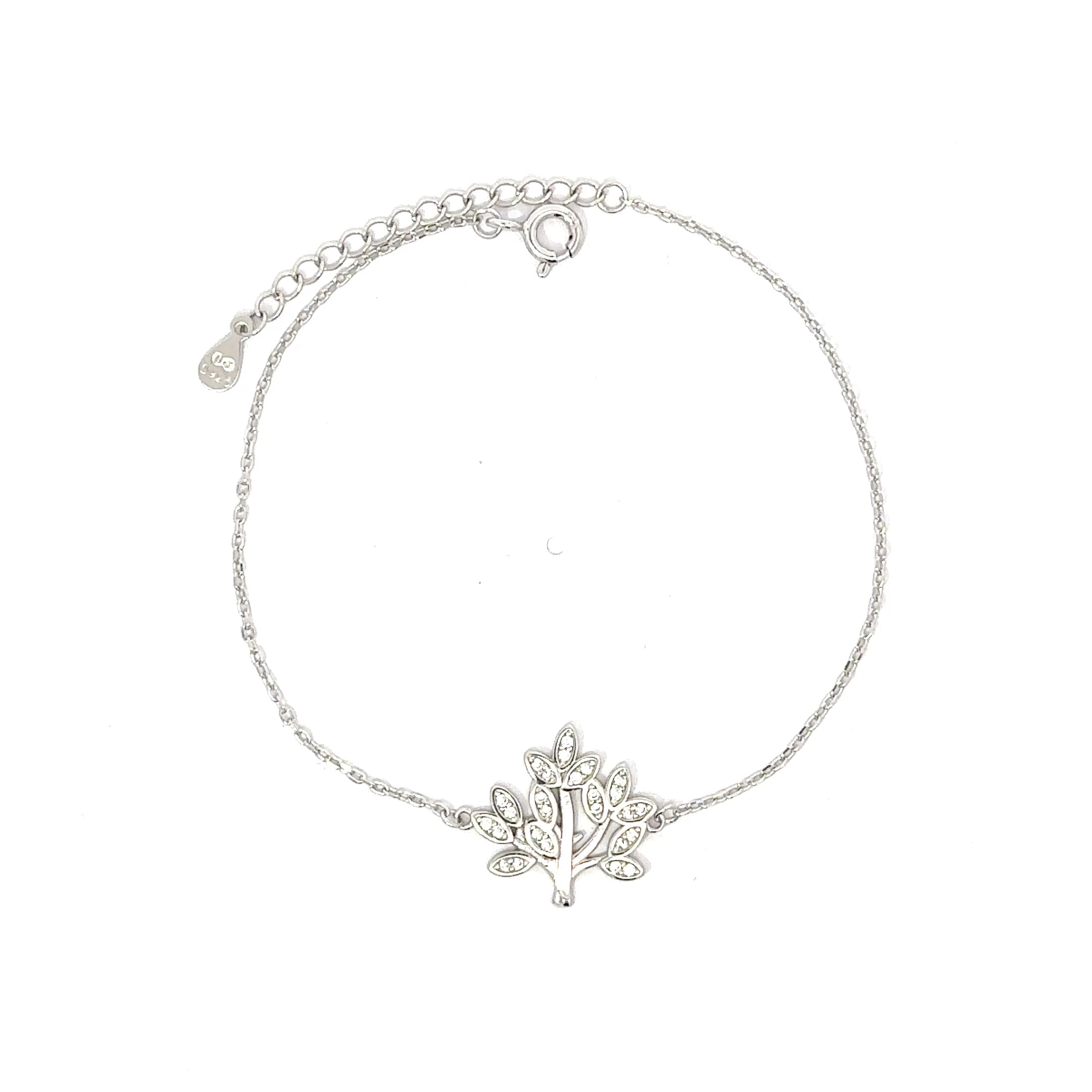 Brățară damă COPAC CU FRUNZE, argint