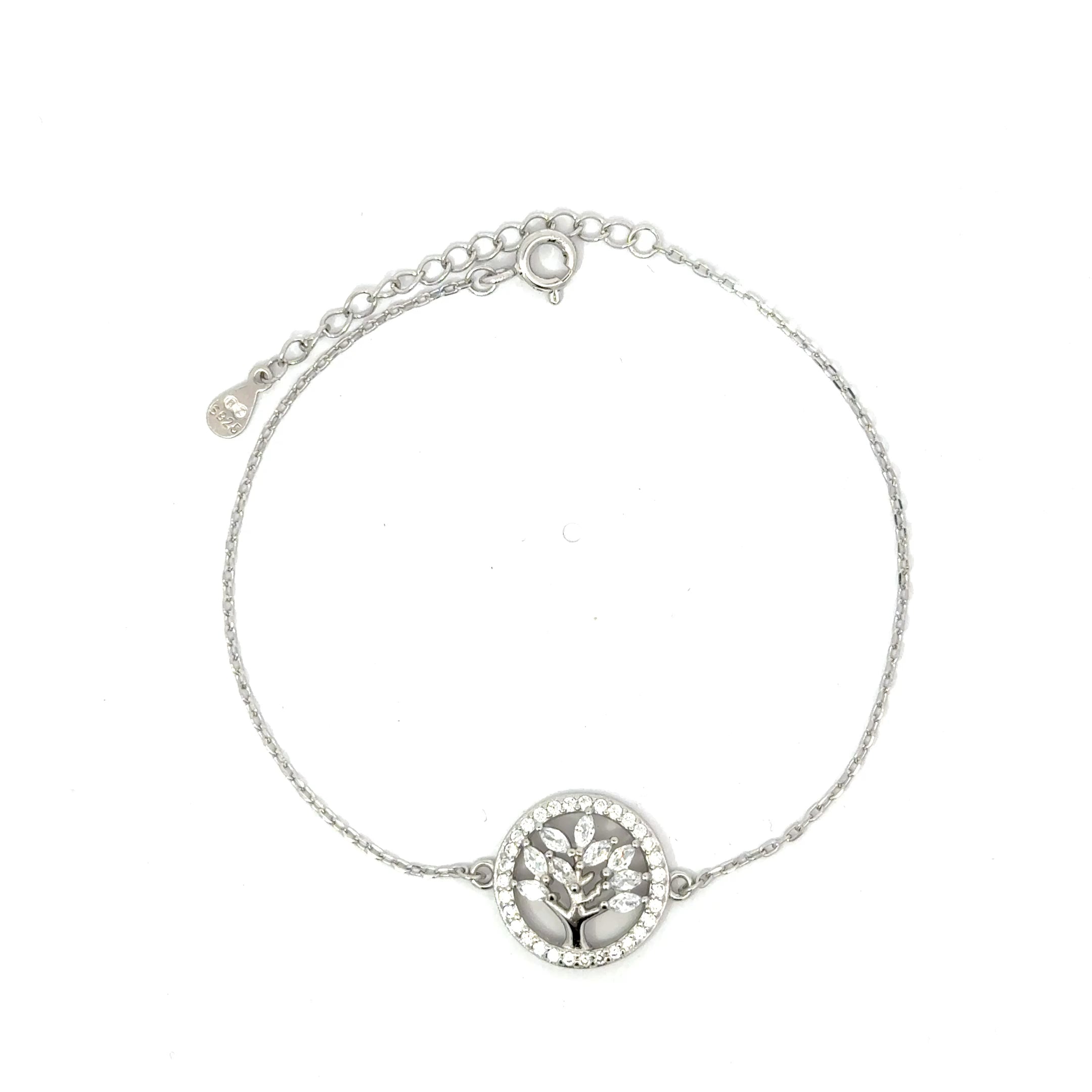 Brățară damă COPACUL VIEȚII CRISTALE, argint + zirconia