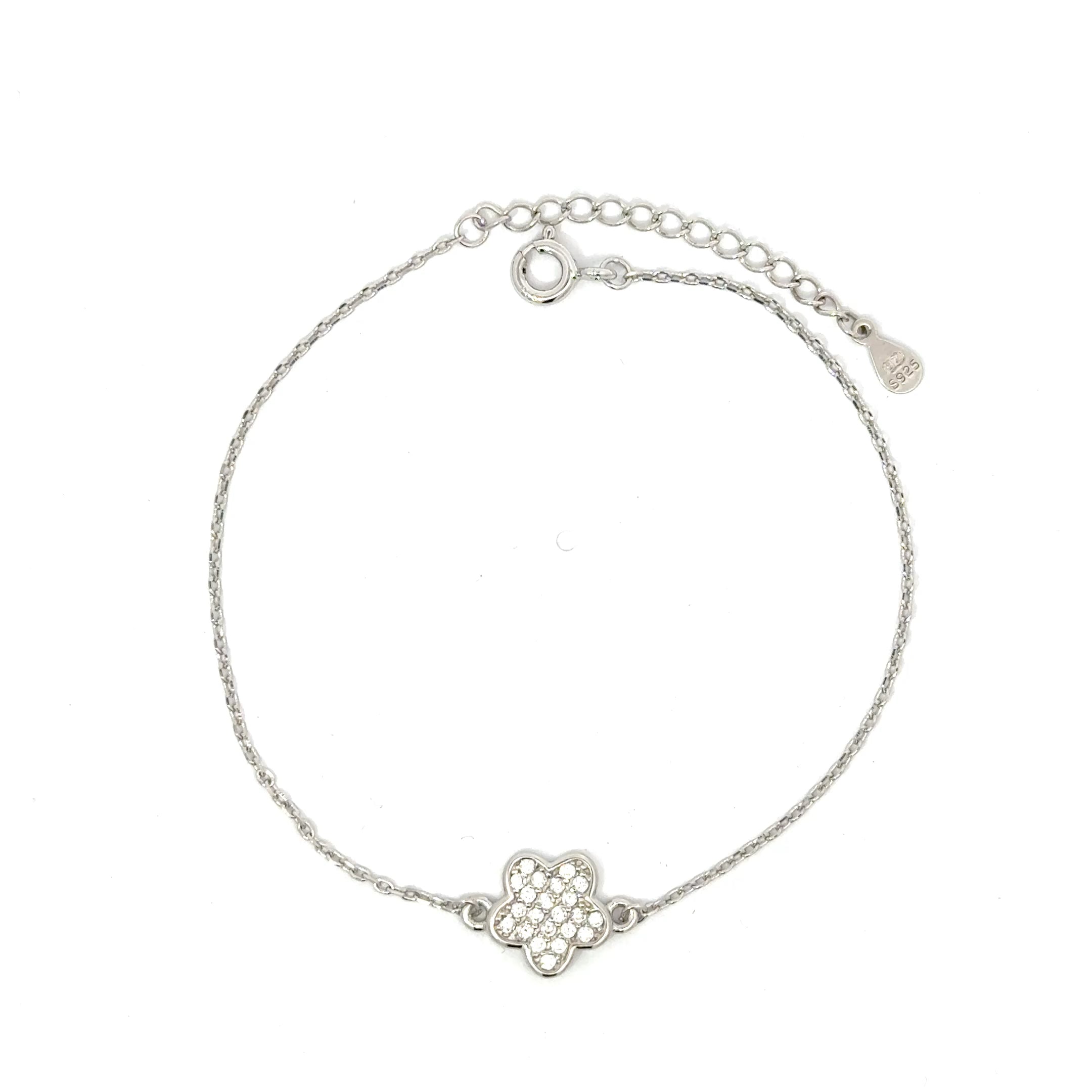 Brățară damă FLOARE CRISTAL, argint + zirconia