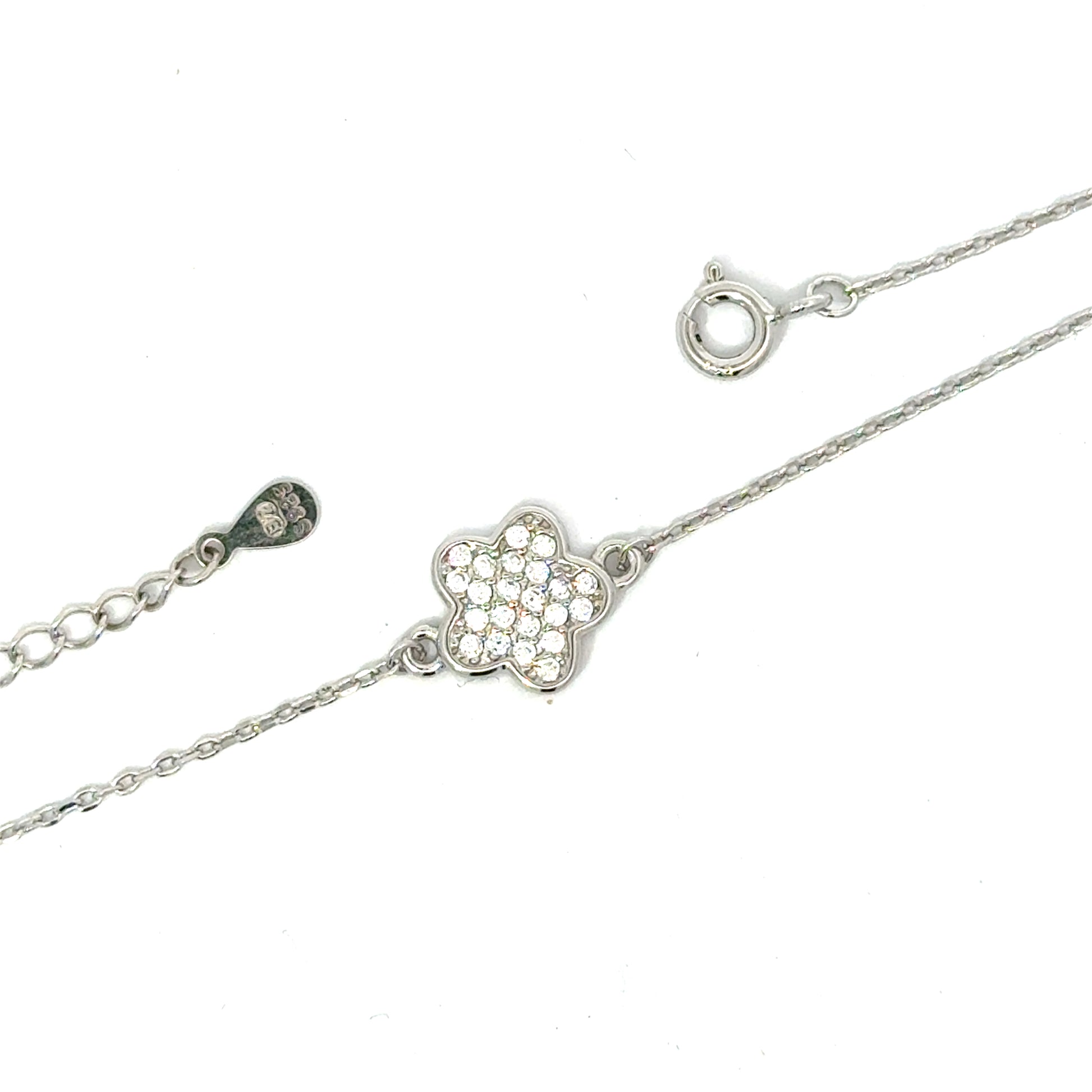 Brățară damă FLOARE CRISTAL, argint + zirconia