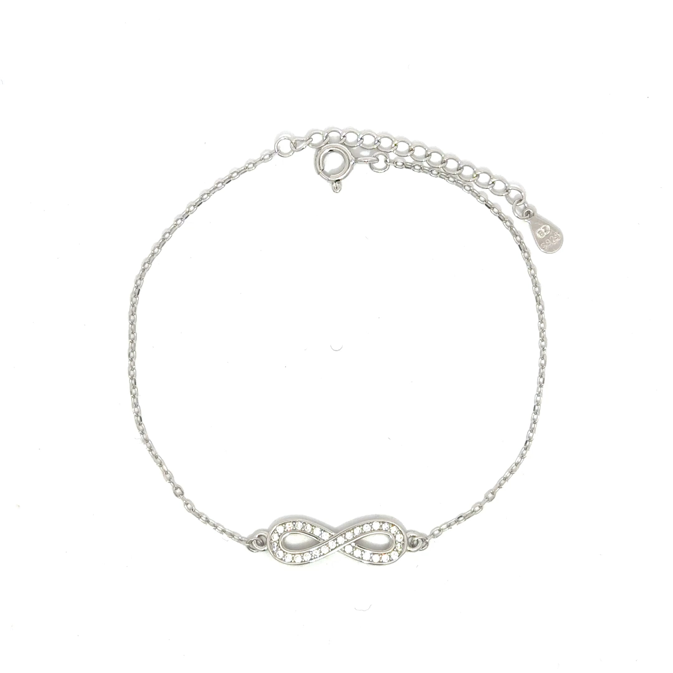 Brățară damă INFINIT PAVE, argint + zirconia