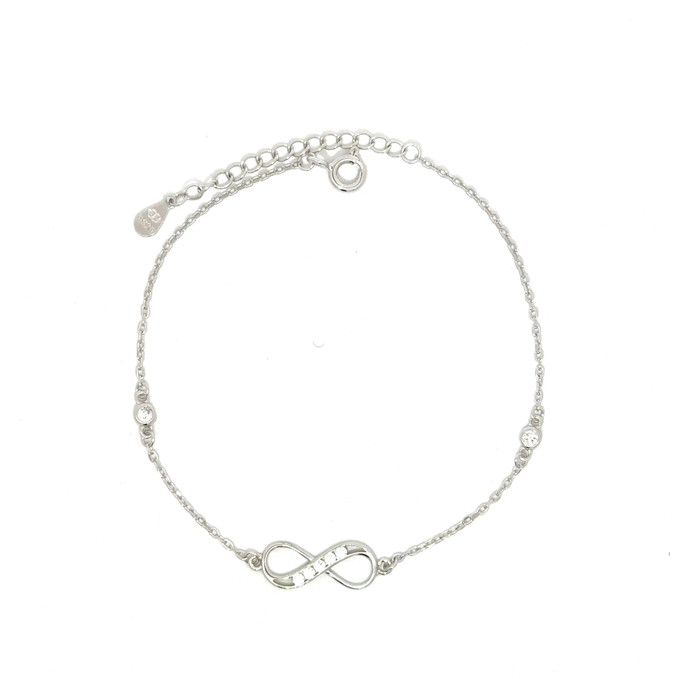 Brățară damă INFINIT 7 CRISTALE,argint+zirconia