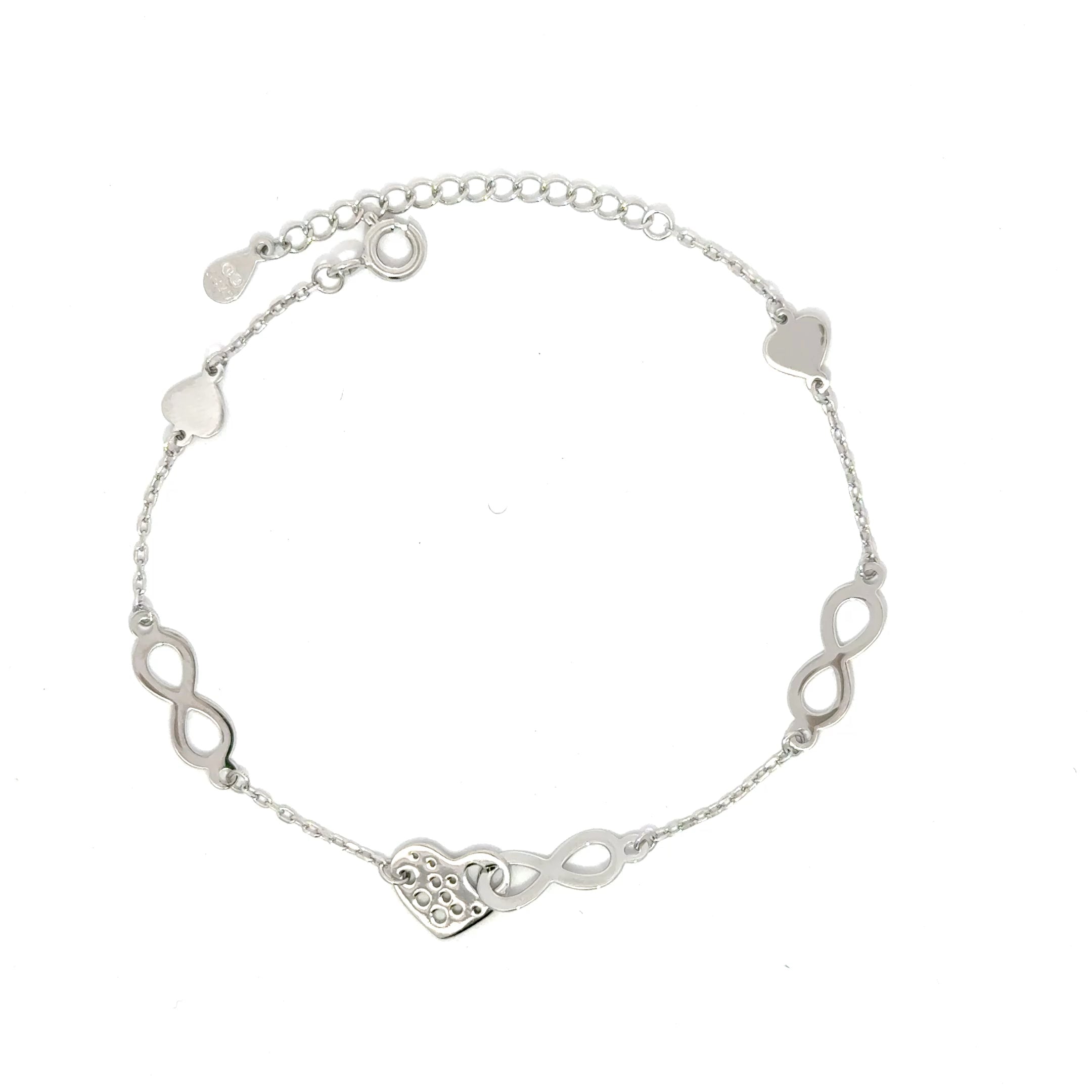 Brățară damă INFINIT-INIMĂ, argint