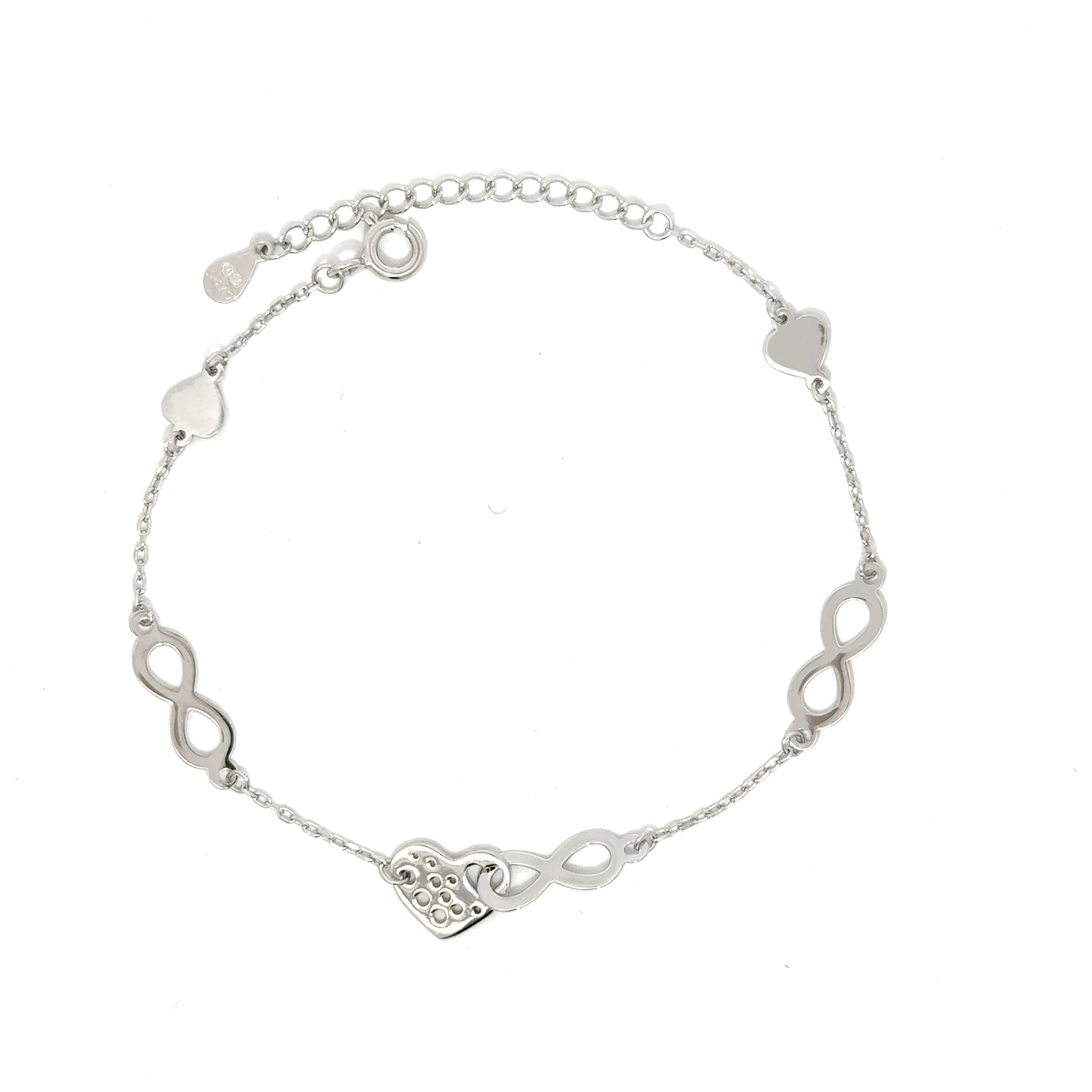 Brățară damă INFINIT-INIMĂ, argint