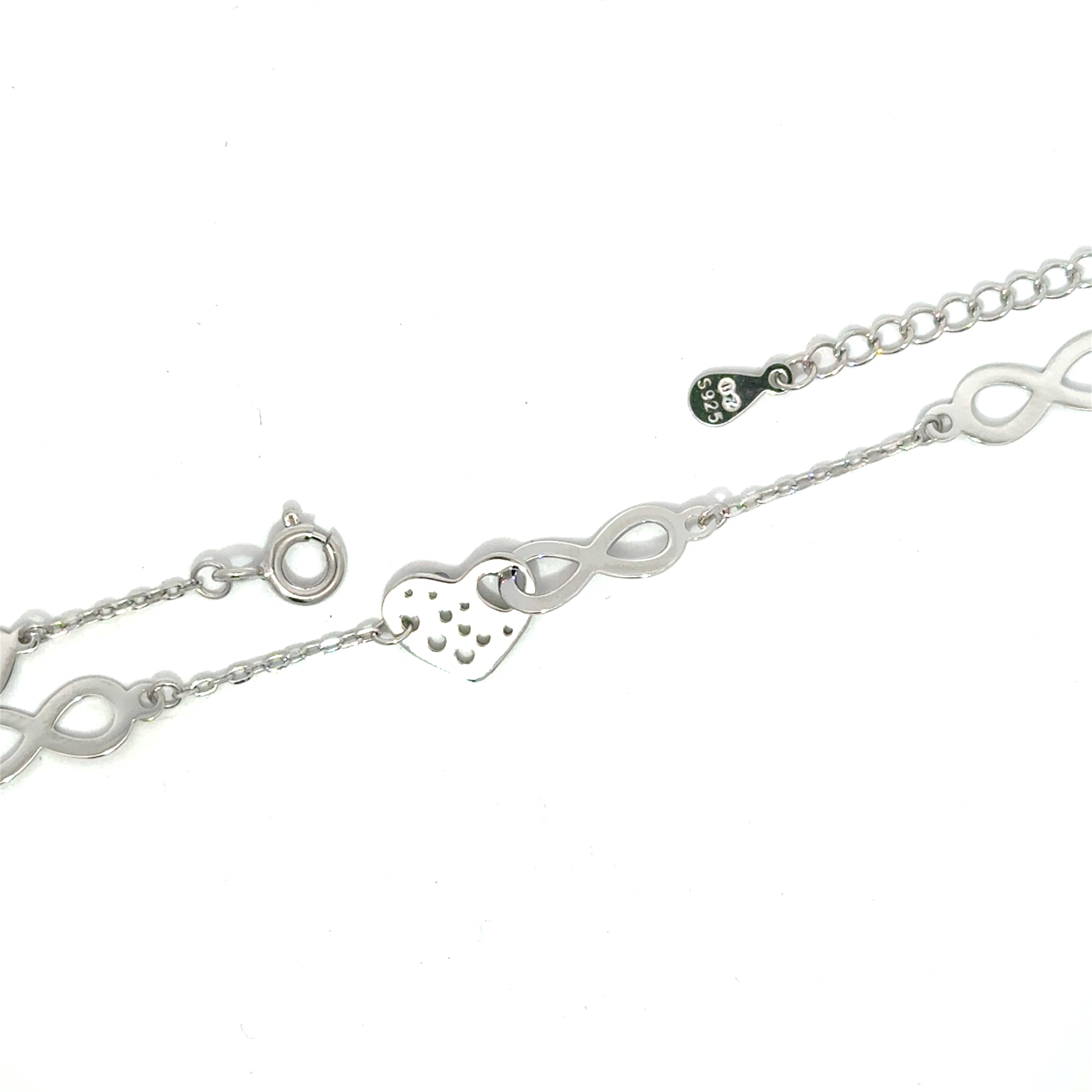 Brățară damă INFINIT-INIMĂ, argint