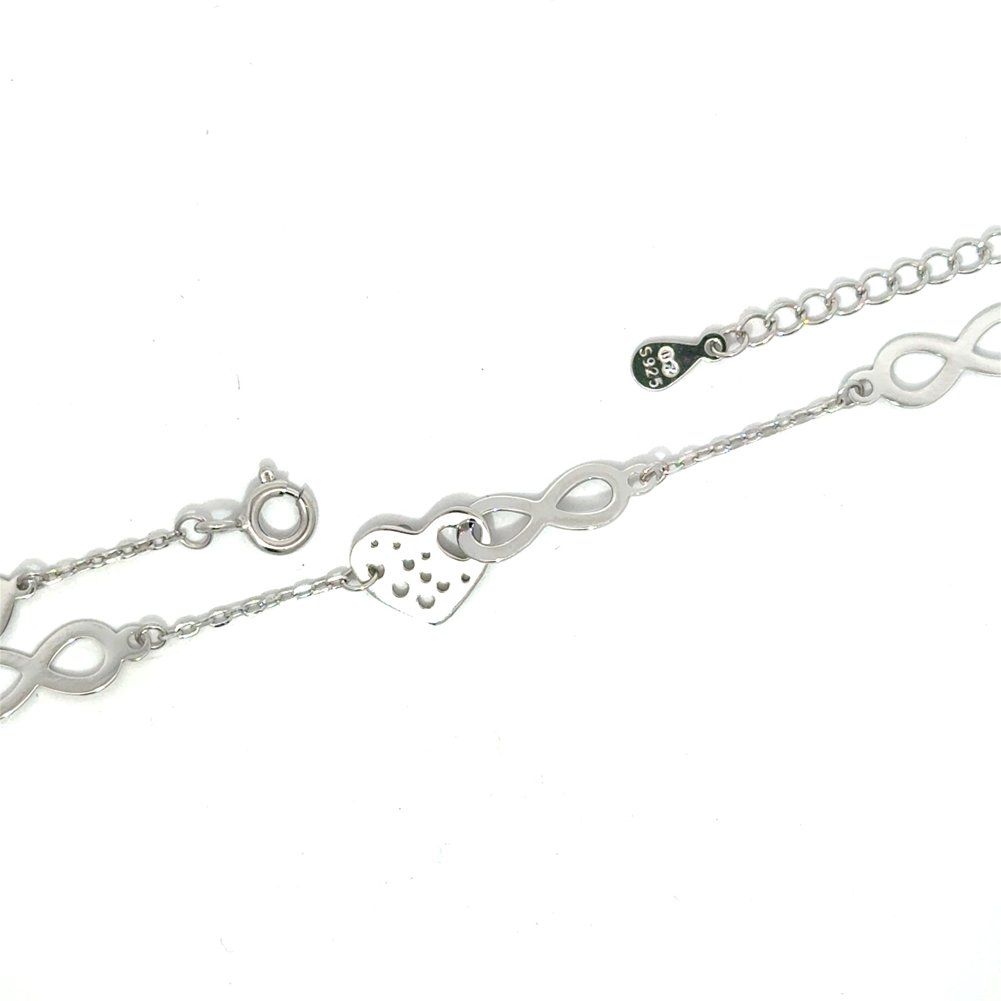 Brățară damă INFINIT-INIMĂ, argint